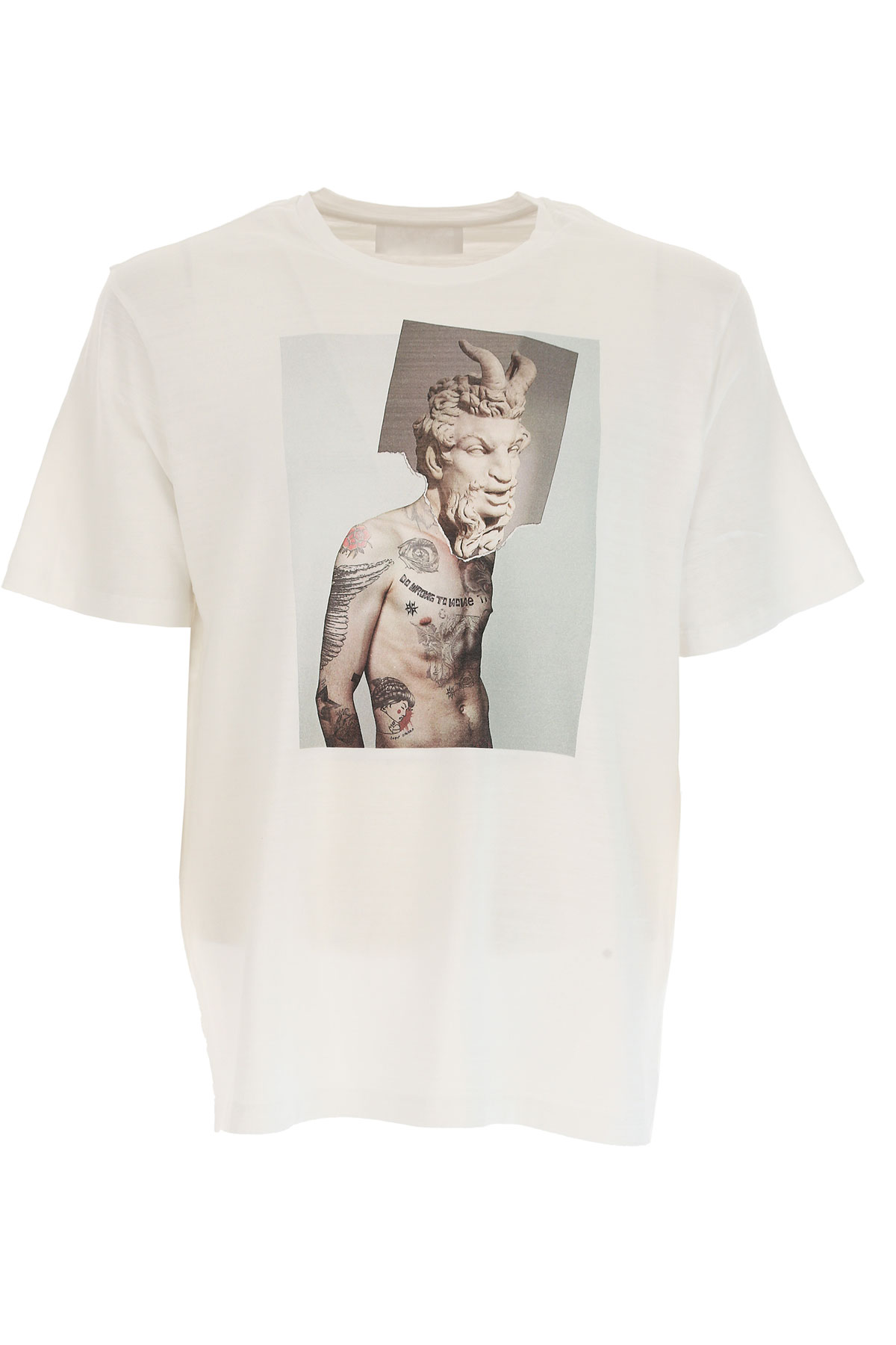 Neil Barrett T-shirt Homme, Blanc, Coton, 2017, L M S XL XS XXL