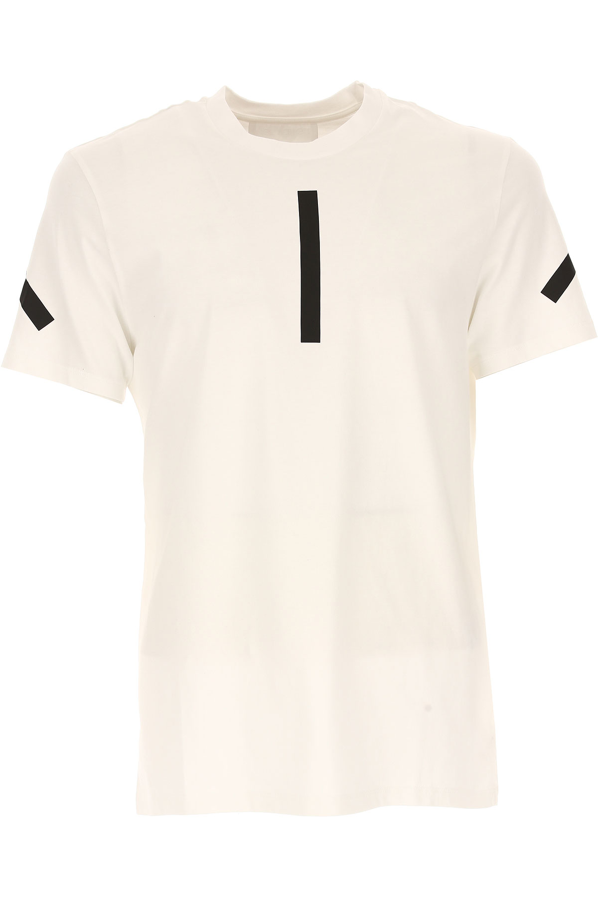 Neil Barrett T-shirt Homme, Blanc, Coton, 2017, L M S XL