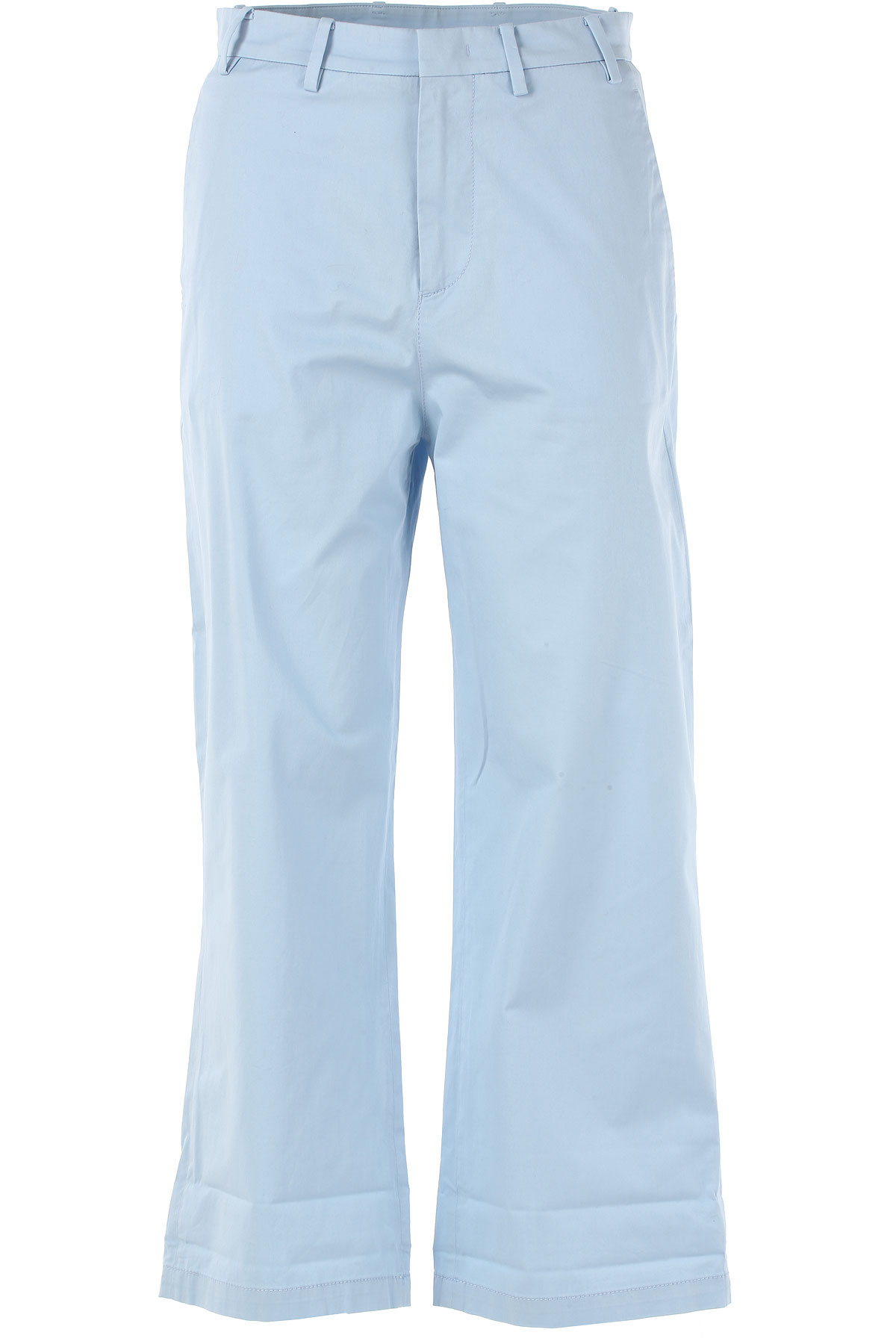 NO 21 Pantalon Femme , Bleu ciel, Coton, 2017, 38 40 42