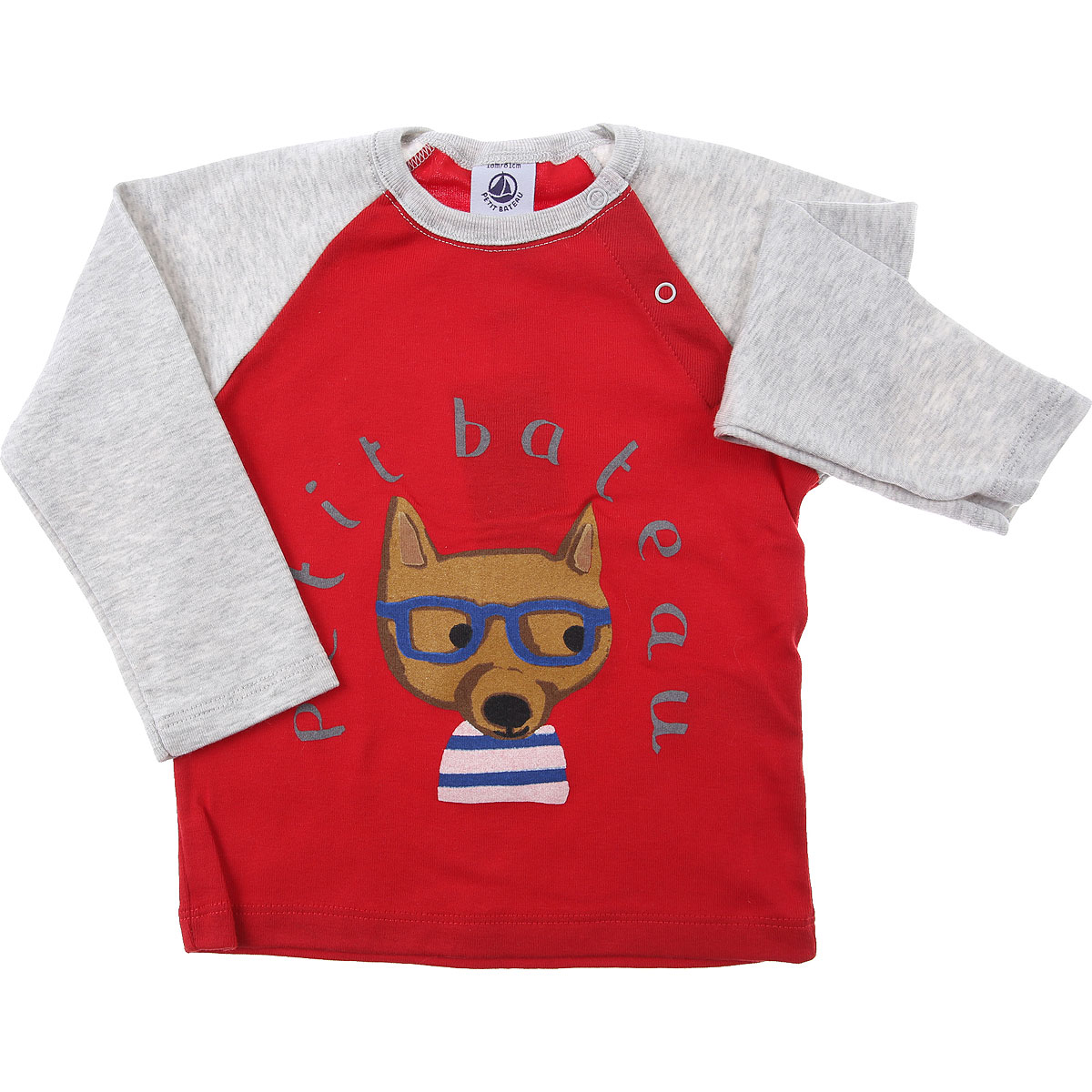 Petit Bateau Baby T-Shirt für Jungen Günstig im Sale, Rot, Baumwolle, 2017, 18M 6M