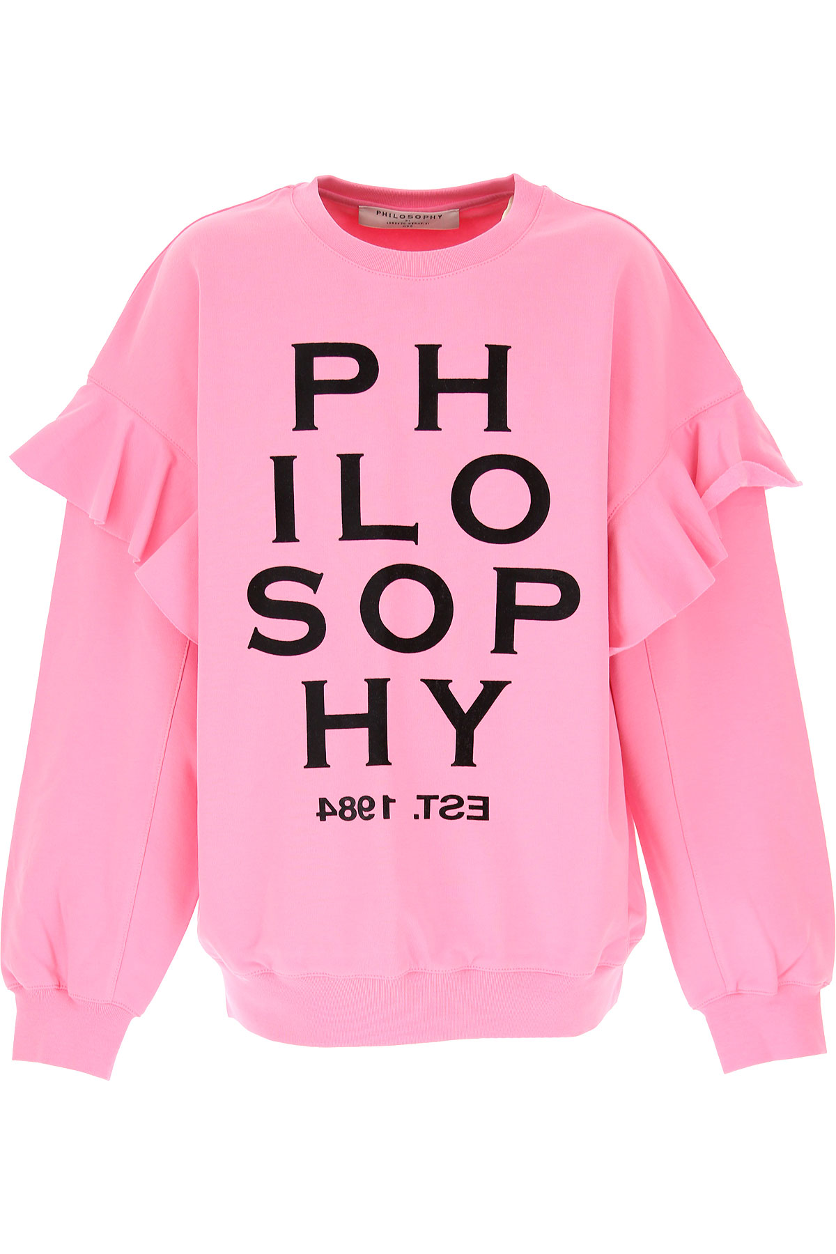 Philosophy di Lorenzo serafini Kinder Sweatshirt & Kapuzenpullover für Mädchen Günstig im Sale, Pink, Baumwolle, 2017, L M S XL XS XXS