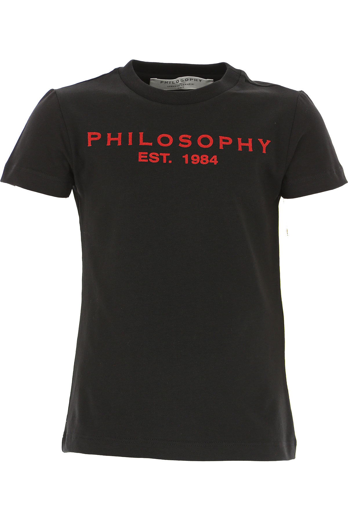 Philosophy di Lorenzo serafini Kinder T-Shirt für Mädchen Günstig im Sale, Schwarz, Baumwolle, 2017, L M S XL XS XXS