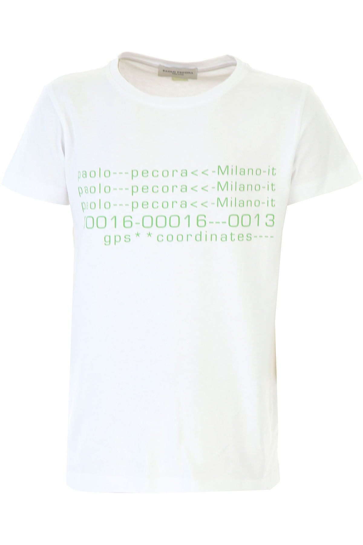 Paolo Pecora Kinder T-Shirt für Jungen Günstig im Sale, Weiss, Baumwolle, 2017, 10Y 12Y 14Y 8Y