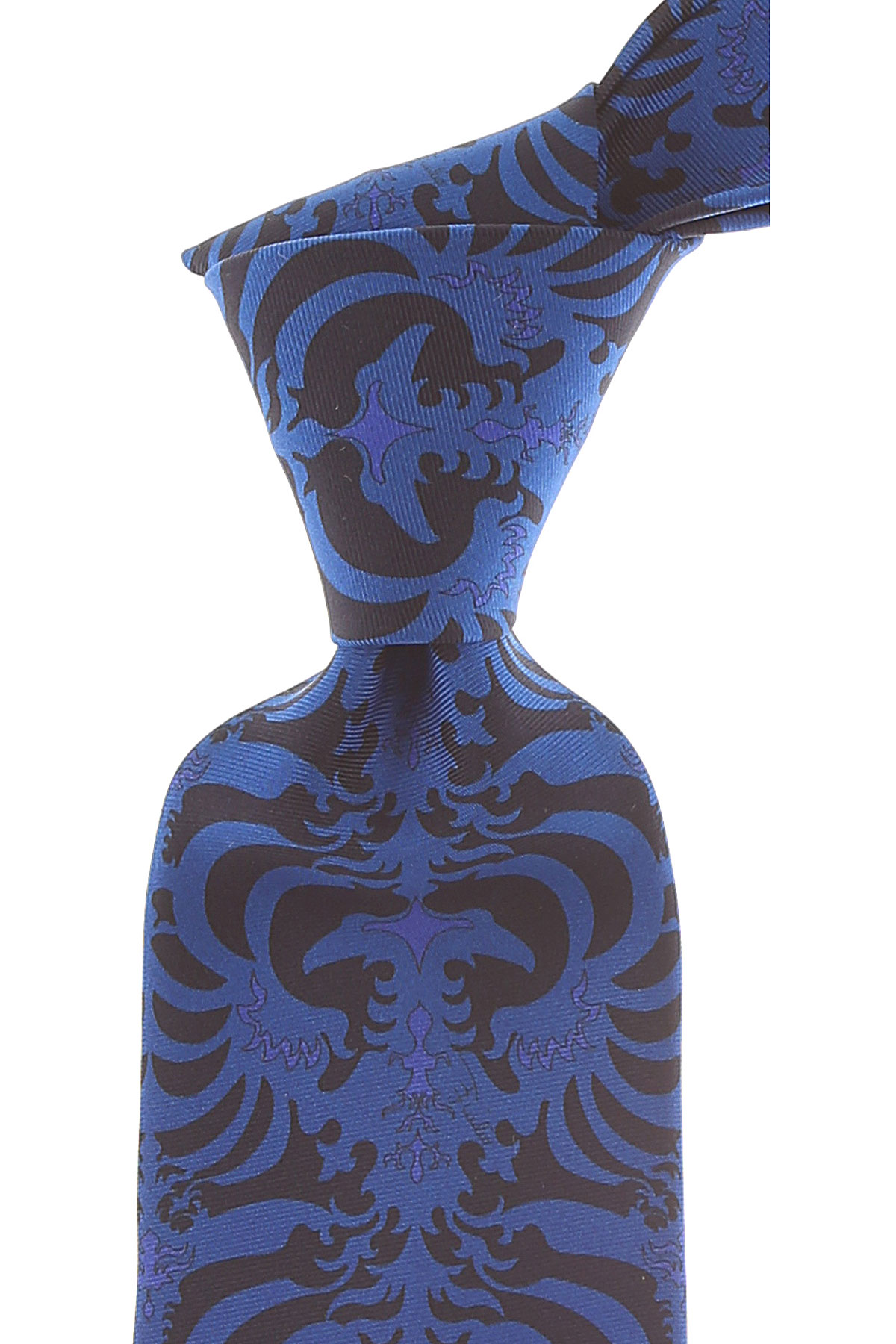 Cravates Emilio Pucci , Bleu électrique, Soie, 2017