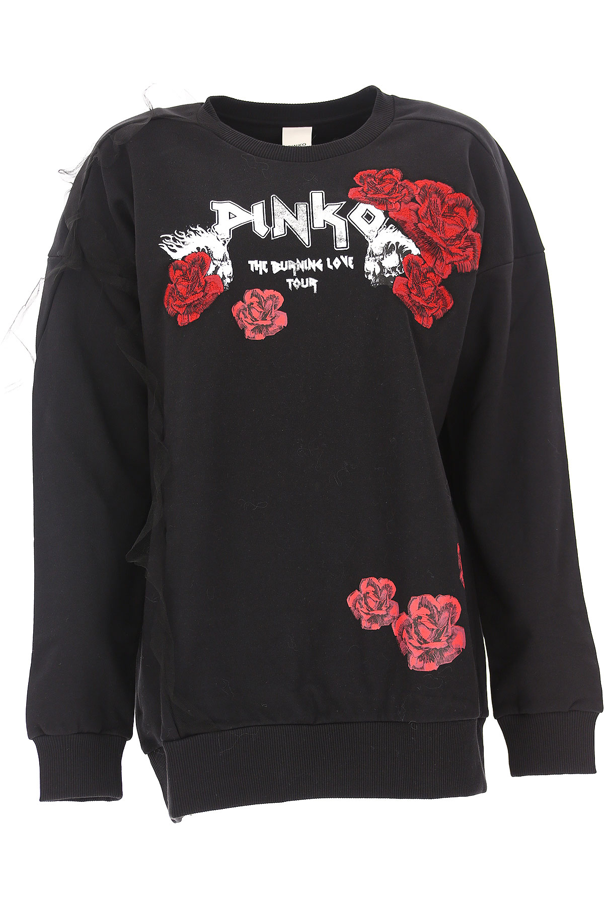 Pinko Sweatshirt for Women , Noir, Coton, 2017, 38 40 42 44