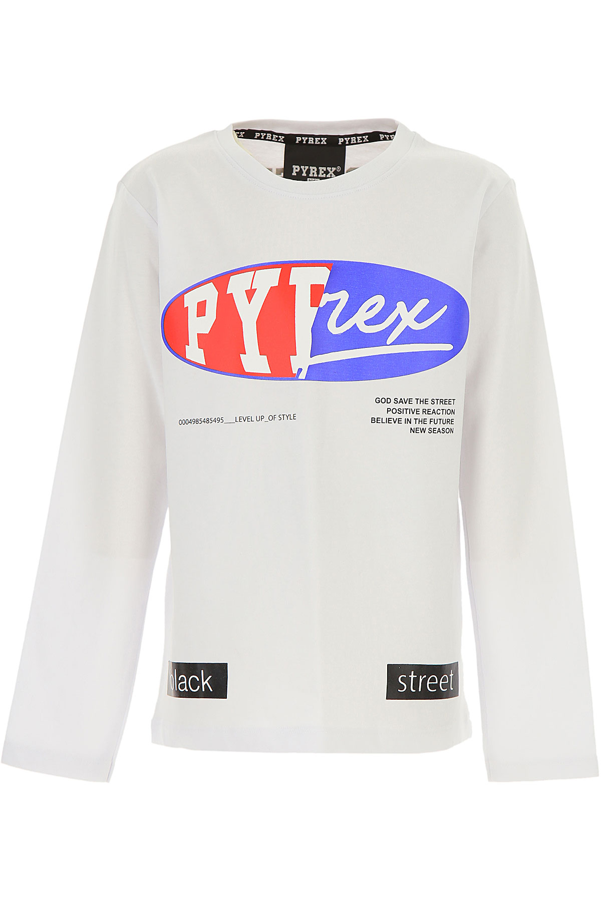 Pyrex Kinder T-Shirt für Jungen Günstig im Sale, Weiss, Baumwolle, 2017, L M S XXL (16 Y)