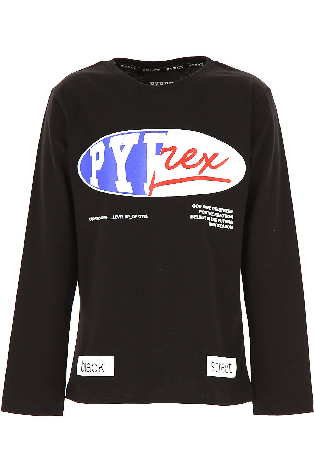 Pyrex Kinder T-Shirt für Jungen Günstig im Sale, Schwarz, Baumwolle, 2017, L M S XL XS XXL (16 Y)
