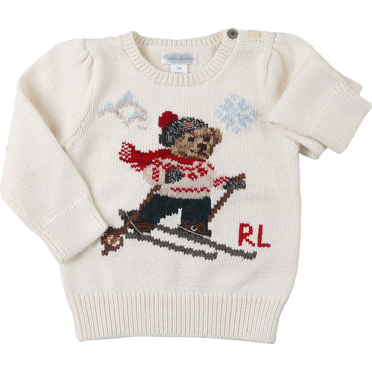 Ralph Lauren Baby Pullover für Jungen Günstig im Sale, Creme, Baumwolle, 2017, 12 M 18M 2Y 3M 6M 9M