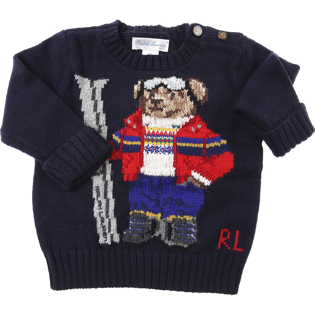 Ralph Lauren Baby Pullover für Jungen Günstig im Sale, Marine blau, Baumwolle, 2017, 12 M 18M 6M