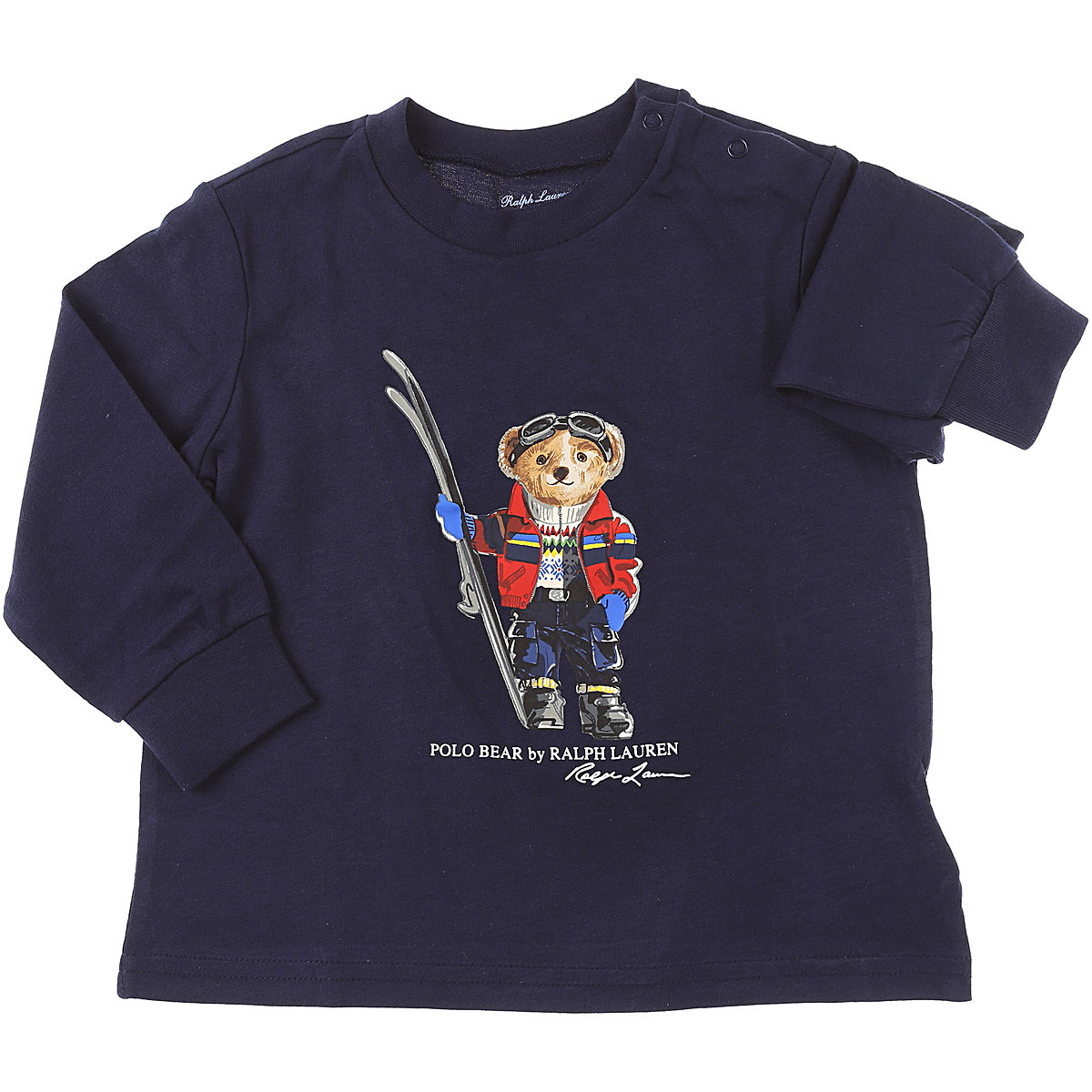 Ralph Lauren Baby T-Shirt für Jungen Günstig im Sale, Marine blau, Baumwolle, 2017, 12 M 3M 6M 9M
