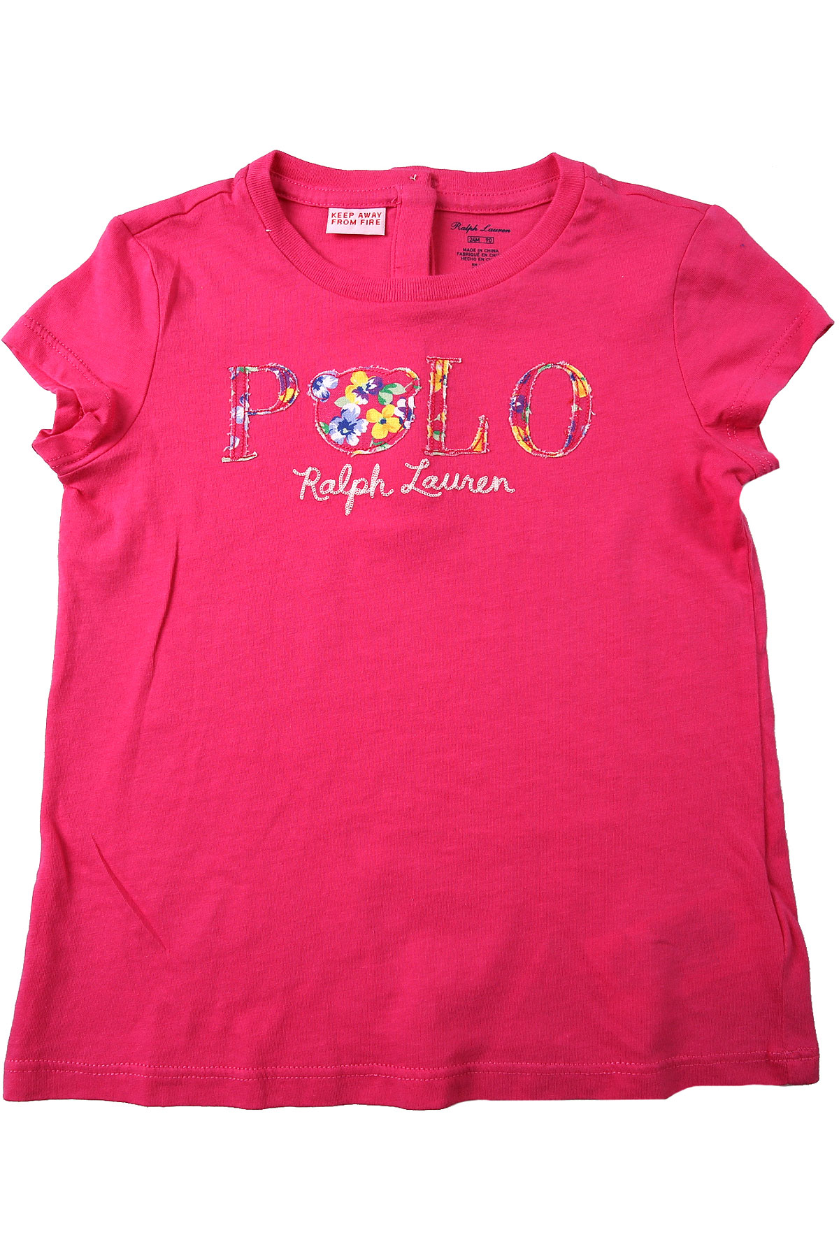 Ralph Lauren Baby T-Shirt für Mädchen Günstig im Outlet Sale, Fuchsienfarbig, Fuchsie, Baumwolle, 2017, 12M 2Y