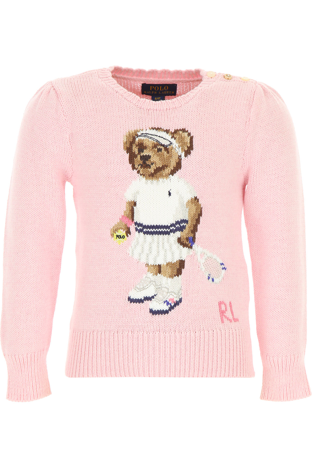 Ralph Lauren Kinder Pullover für Mädchen Günstig im Sale, Pink, Baumwolle, 2017, 4Y 5Y