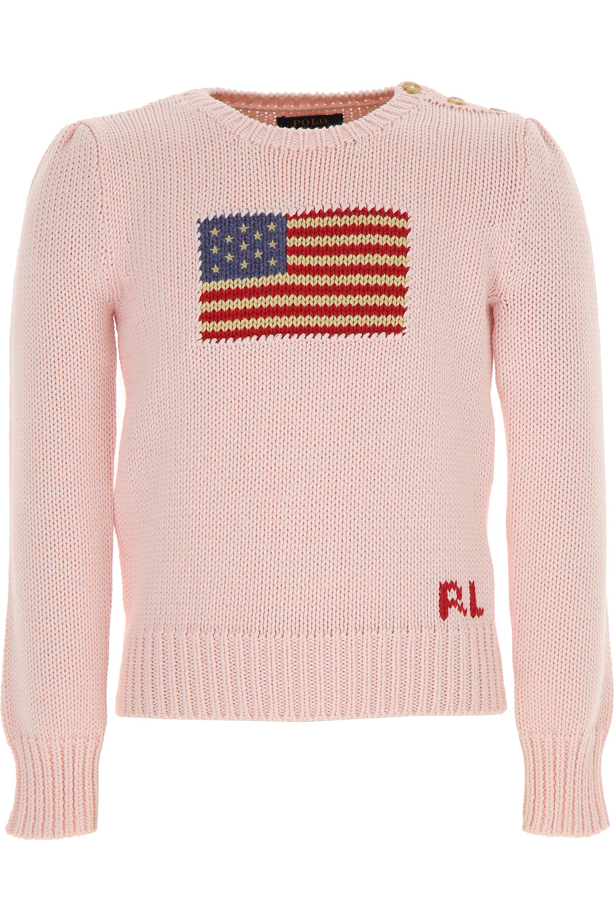 Ralph Lauren Kinder Pullover für Mädchen Günstig im Sale, Pink, Baumwolle, 2017, 6Y XL