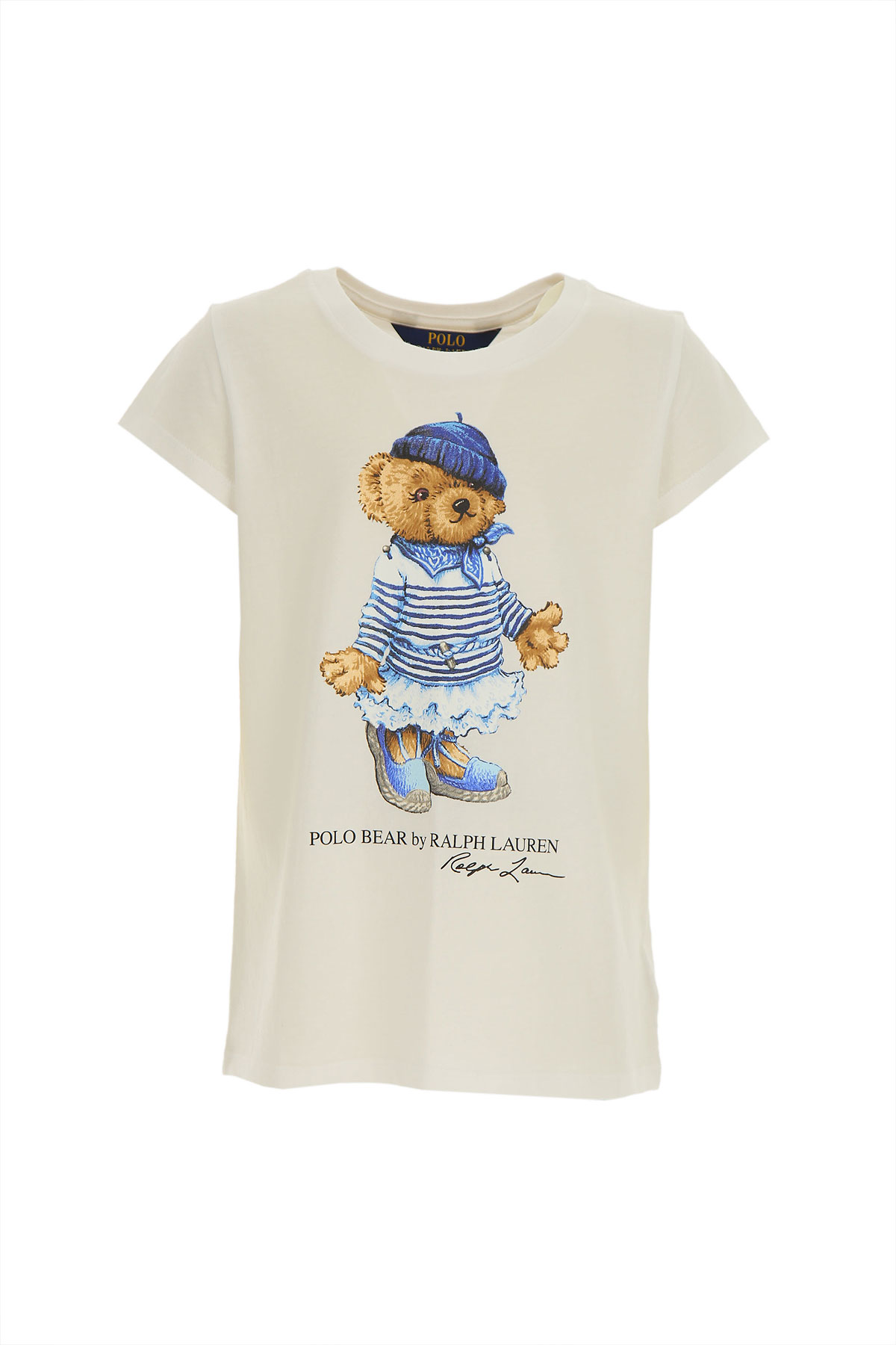 Ralph Lauren Kinder T-Shirt für Mädchen Günstig im Sale, Walnuss, Baumwolle, 2017, 5Y 6Y