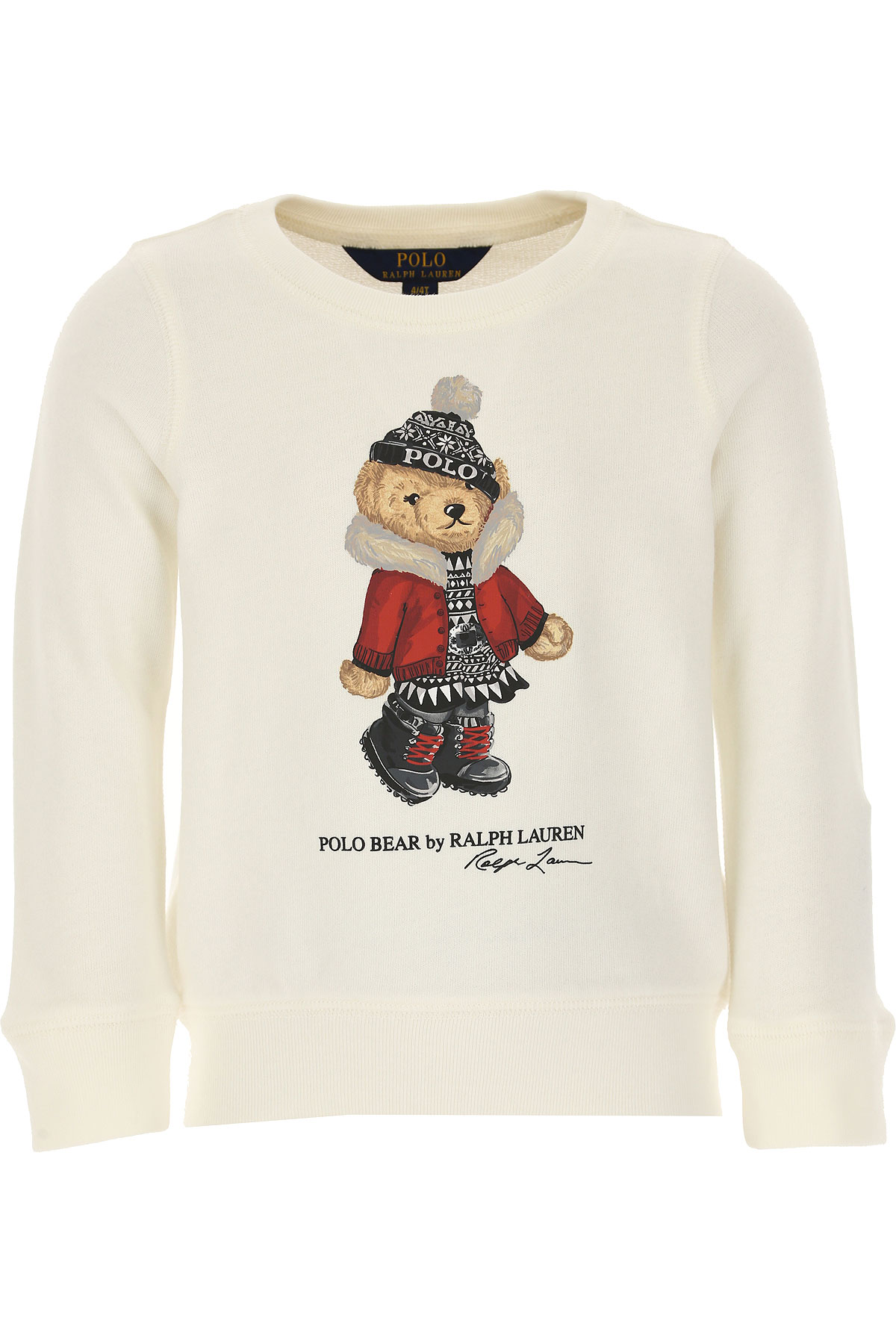 Ralph Lauren Kinder Sweatshirt & Kapuzenpullover für Mädchen Günstig im Sale, Weiss, Baumwolle, 2017, 5Y 6Y