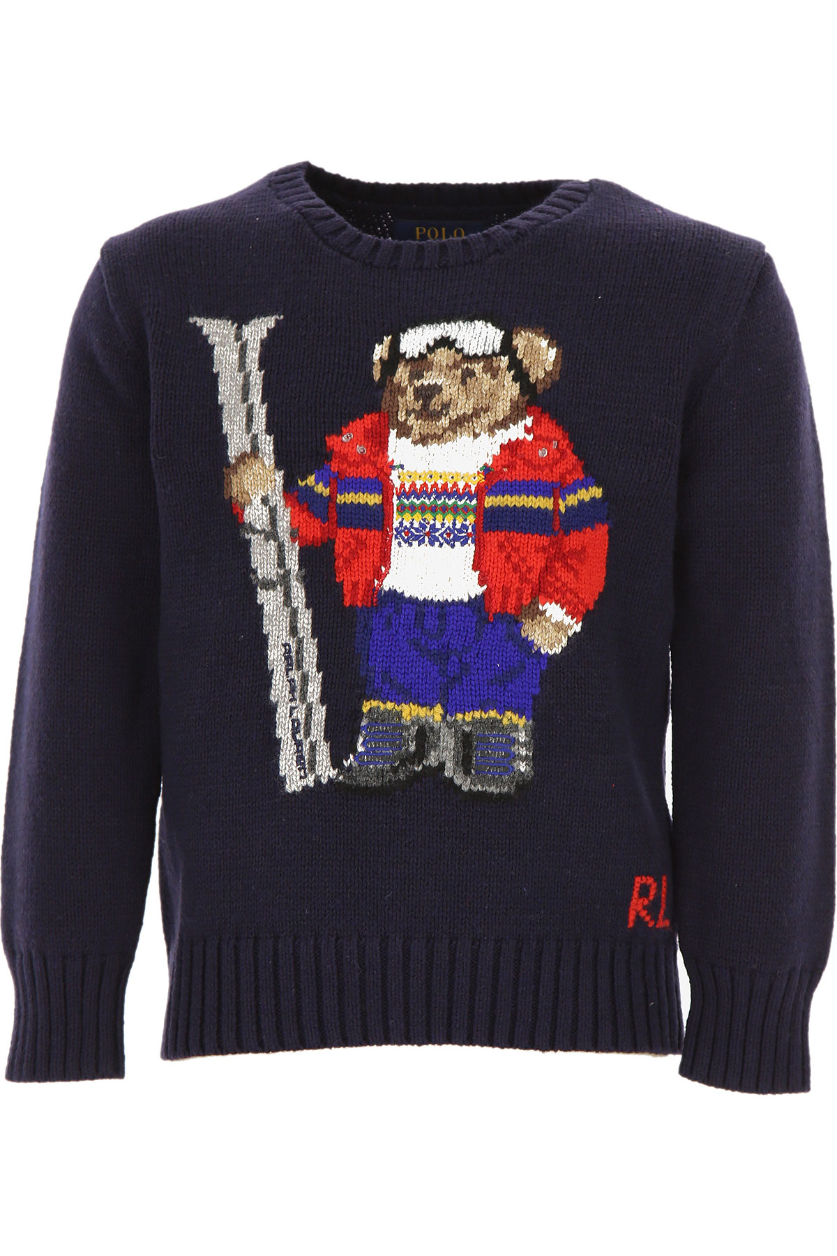Ralph Lauren Kinder Pullover für Jungen Günstig im Sale, Marine blau, Baumwolle, 2017, 2Y 3Y