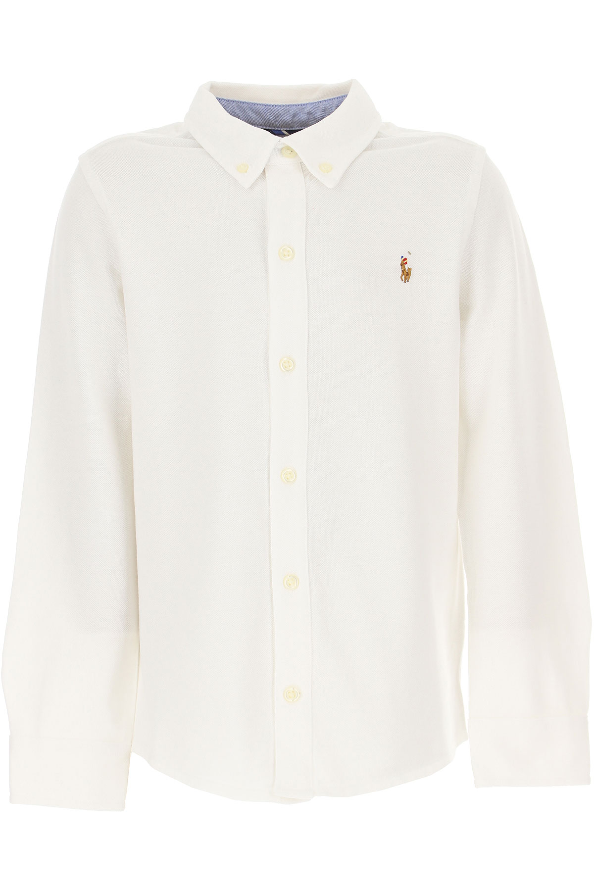 Ralph Lauren Kids Shirts for Boys, White, Cotton, 2021, 2Y 3Y