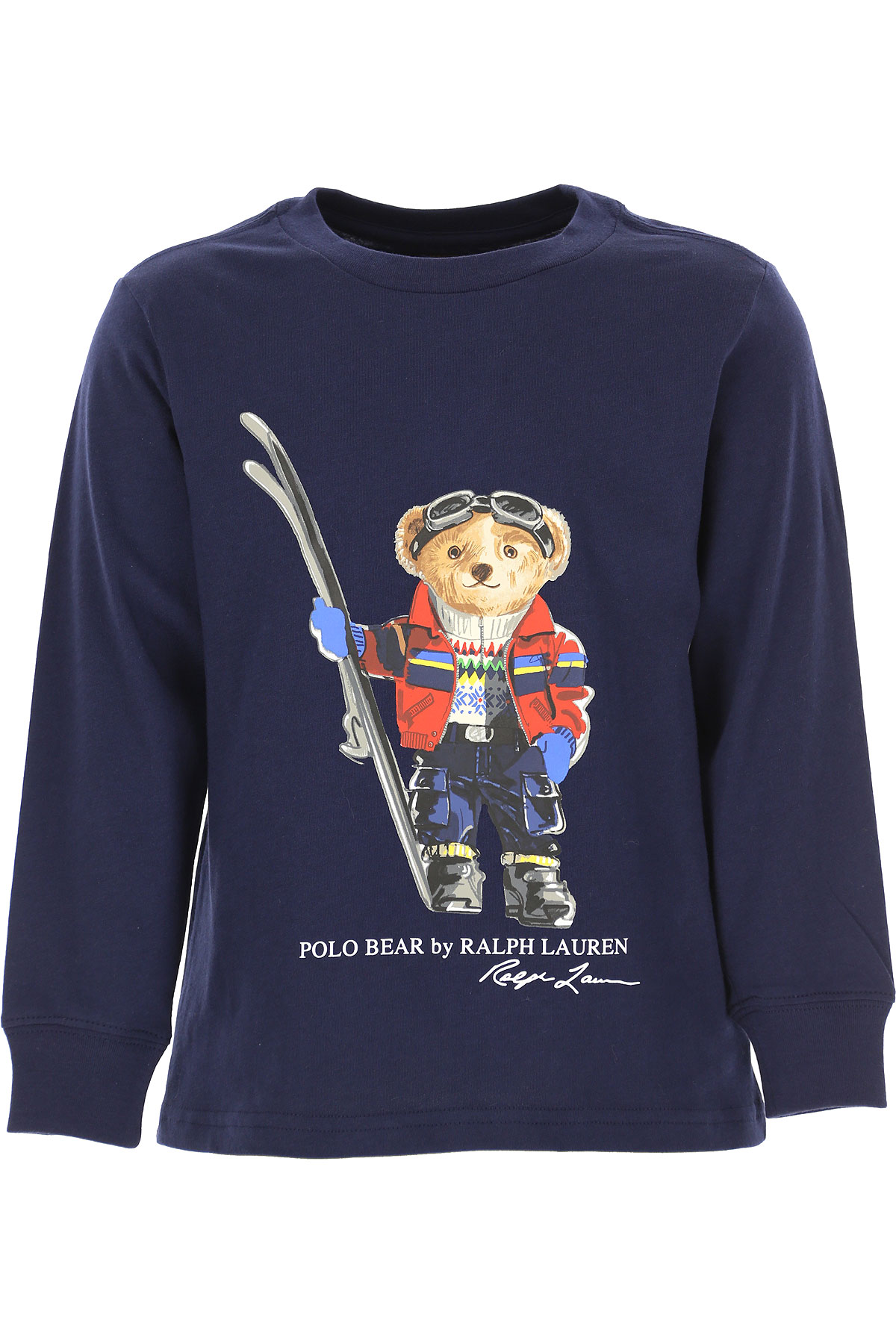 Ralph Lauren Kinder T-Shirt für Jungen Günstig im Sale, Marine blau, Baumwolle, 2017, 5Y 7Y