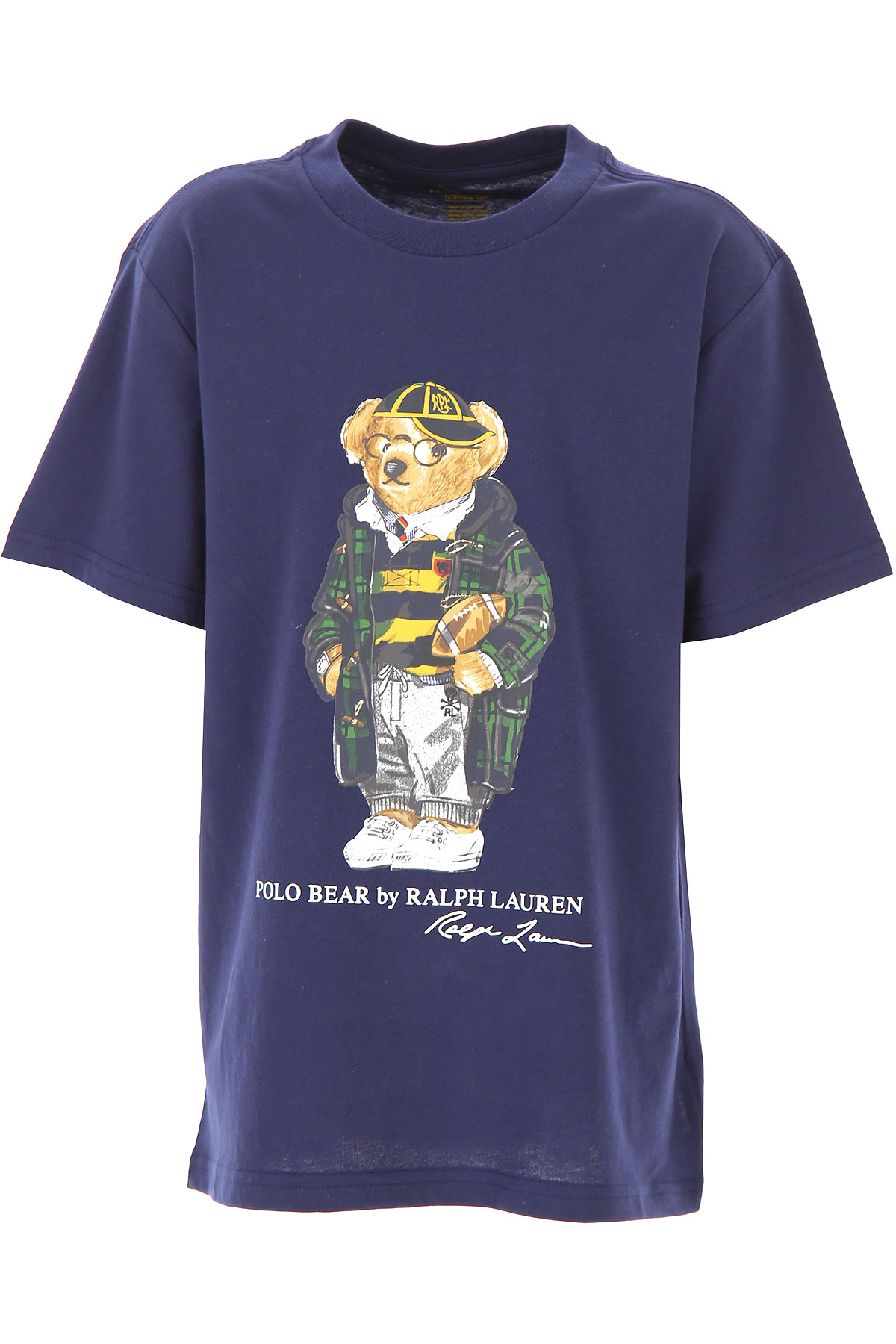 Ralph Lauren Kinder T-Shirt für Jungen Günstig im Sale, Marine blau, Baumwolle, 2017, L M S