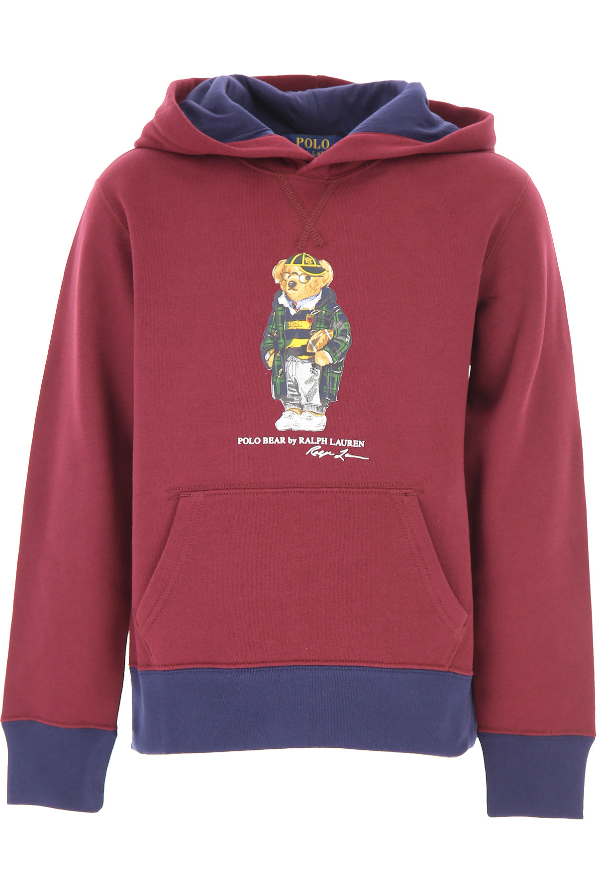Ralph Lauren Kinder Sweatshirt & Kapuzenpullover für Jungen Günstig im Sale, Bordeauxrot, Baumwolle, 2017, L M