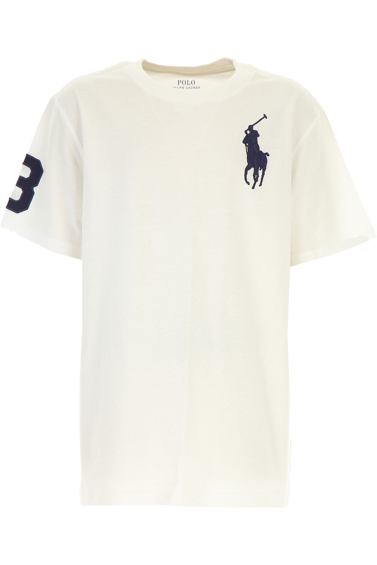 Ralph Lauren Kinder T-Shirt für Jungen Günstig im Sale, Weiss, Baumwolle, 2017, L M XL