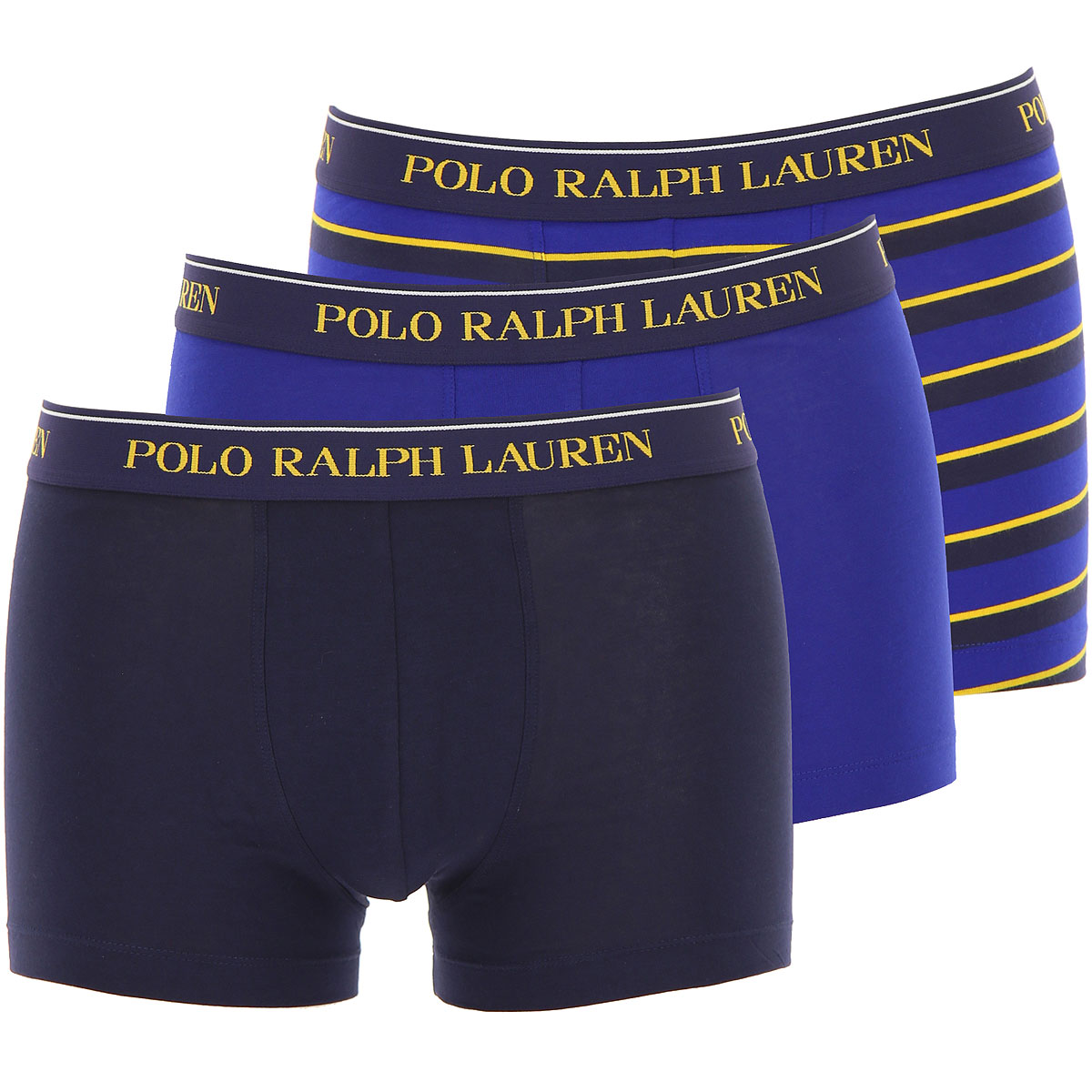 Ralph Lauren Boxer Shorts für Herren, Unterhose, Short, Boxer Günstig im Sale, 3 Pack, Blau, Baumwolle, 2017, L M S