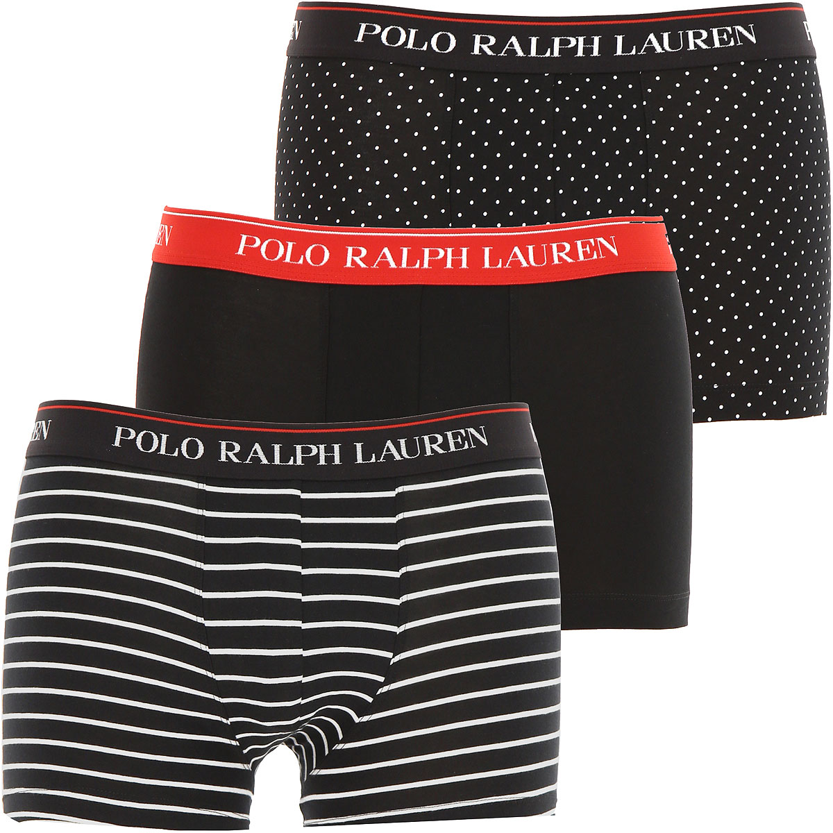 Ralph Lauren Boxer Shorts für Herren, Unterhose, Short, Boxer Günstig im Sale, 3 Pack, Schwarz, Baumwolle, 2017, M S XL