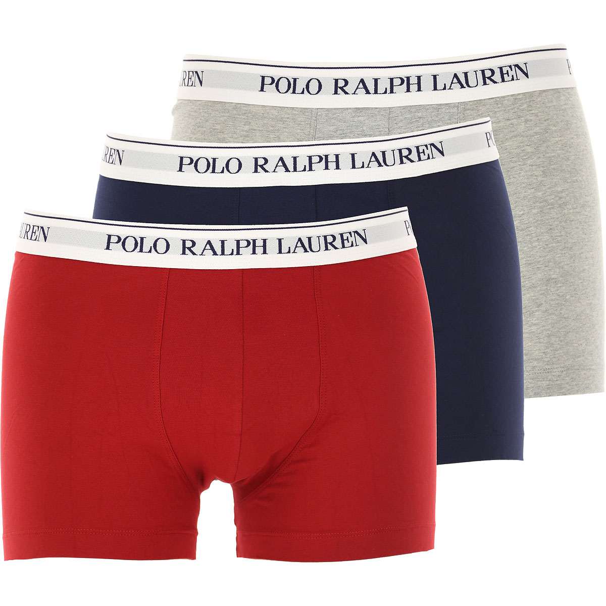 Ralph Lauren Boxer Shorts für Herren, Unterhose, Short, Boxer Günstig im Sale, Hellgrau, Stretch Cotton, 2017, L L M S XL