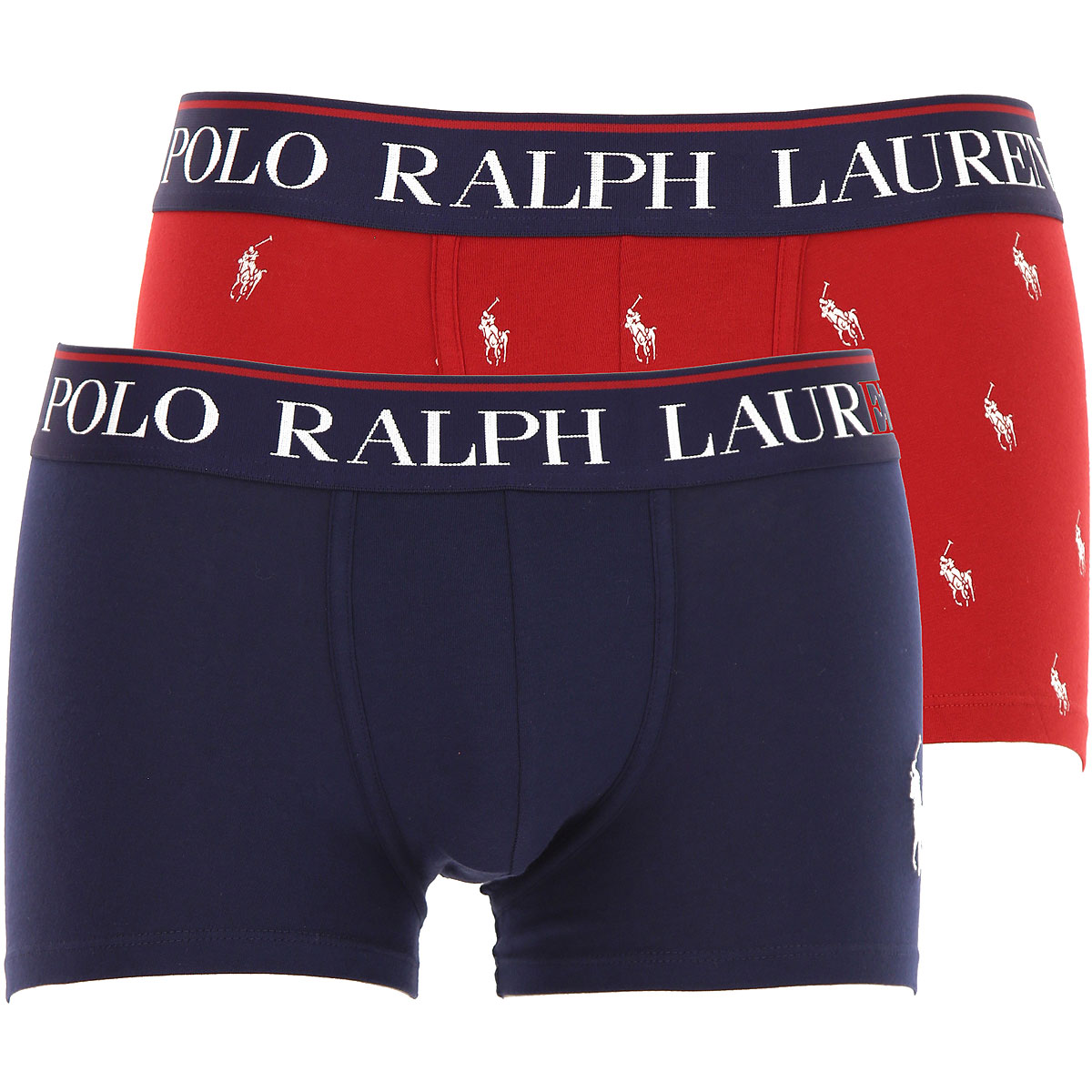 Ralph Lauren Boxer Shorts für Herren, Unterhose, Short, Boxer Günstig im Sale, 2 Pack, Rot, Baumwolle, 2017, L M S XL