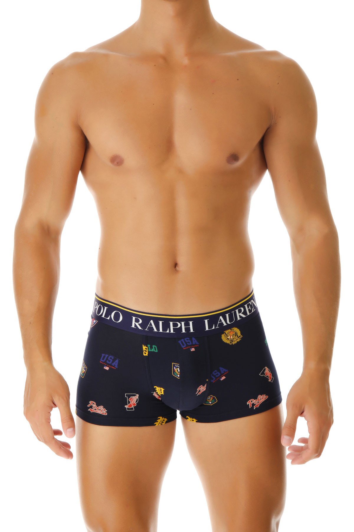 Ralph Lauren Boxer Shorts für Herren, Unterhose, Short, Boxer Günstig im Sale, Marineblau, Baumwolle, 2017, M S