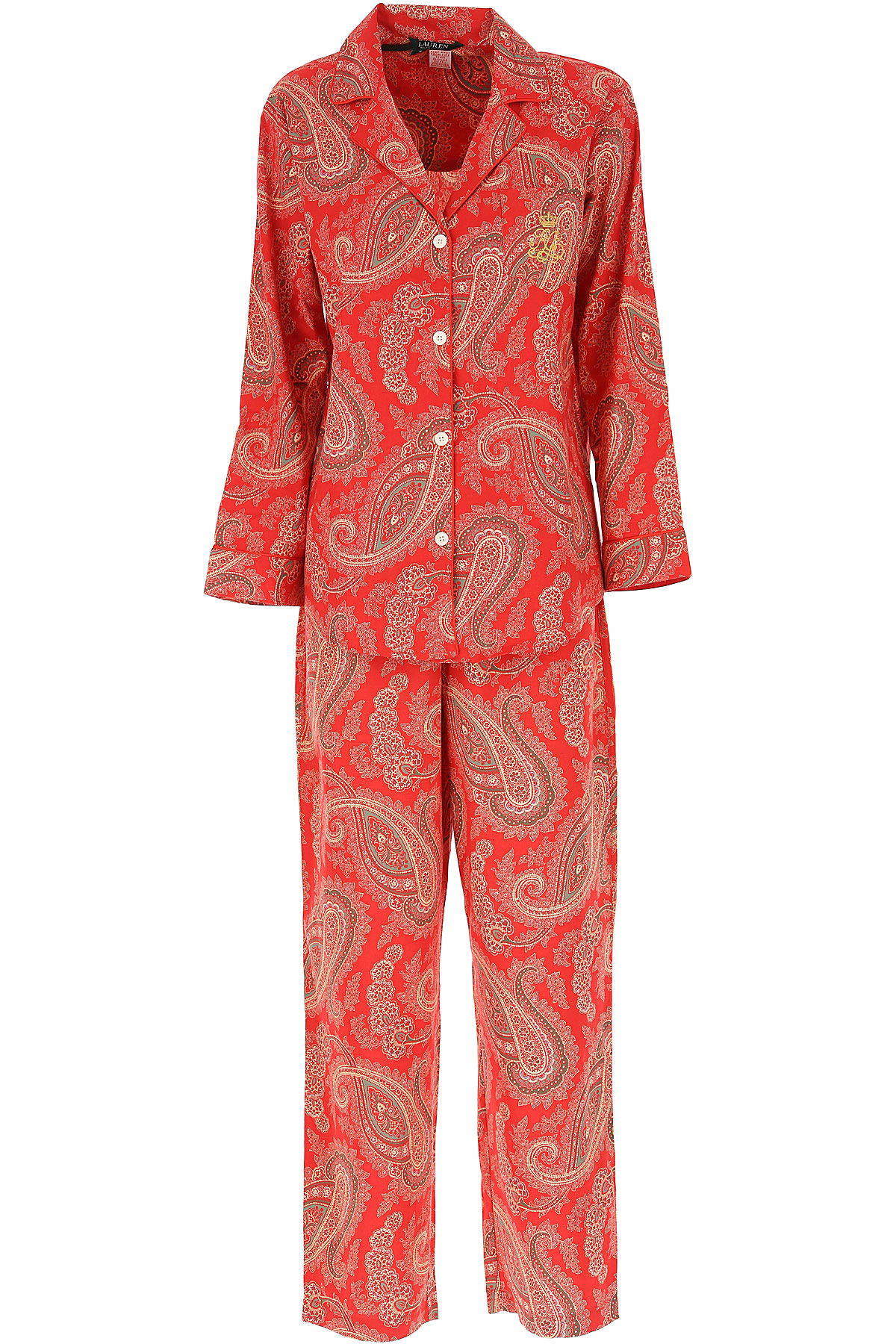 Ralph Lauren Pyjama für Damen Günstig im Sale, Rot, Baumwolle, 2017, L
