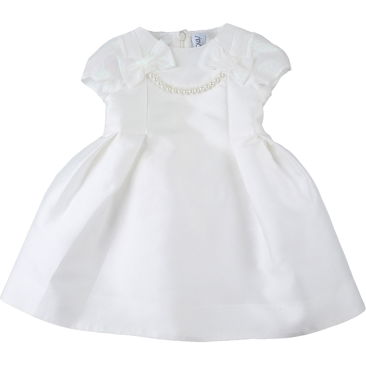 Simonetta Baby Kleid für Mädchen Günstig im Sale, Weiss, Polyester, 2017, 2Y 3Y