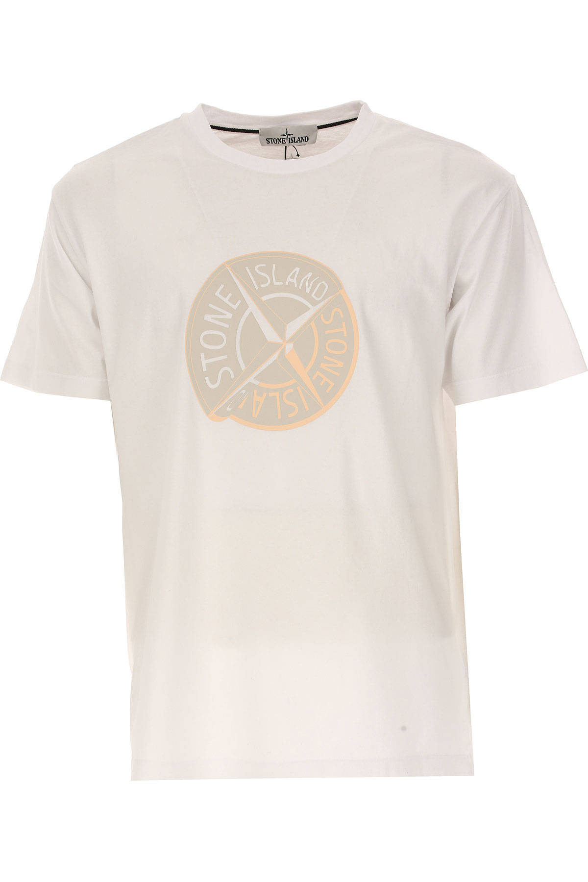 Stone Island T-shirt Homme, Blanc, Coton, 2017, L M S XL