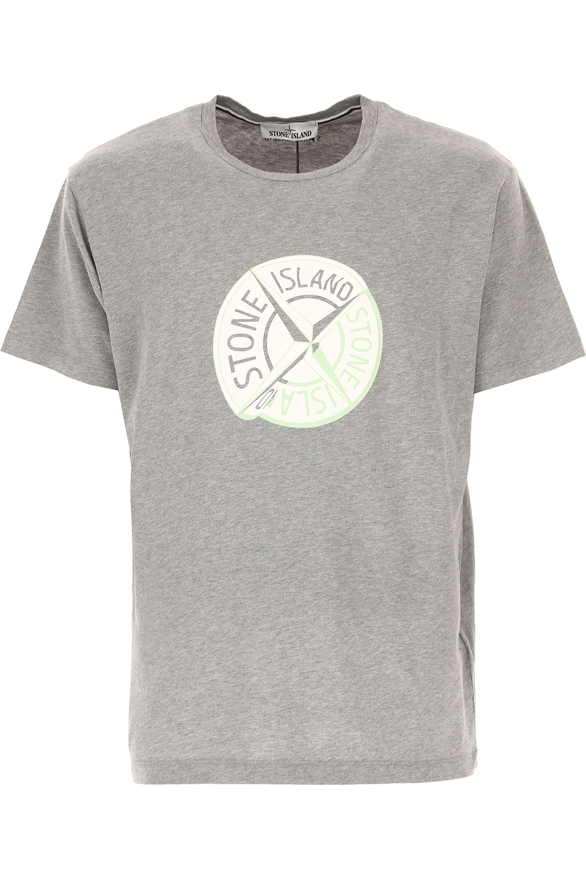 Stone Island T-shirt Homme, Gris, Coton, 2017, L M S XL