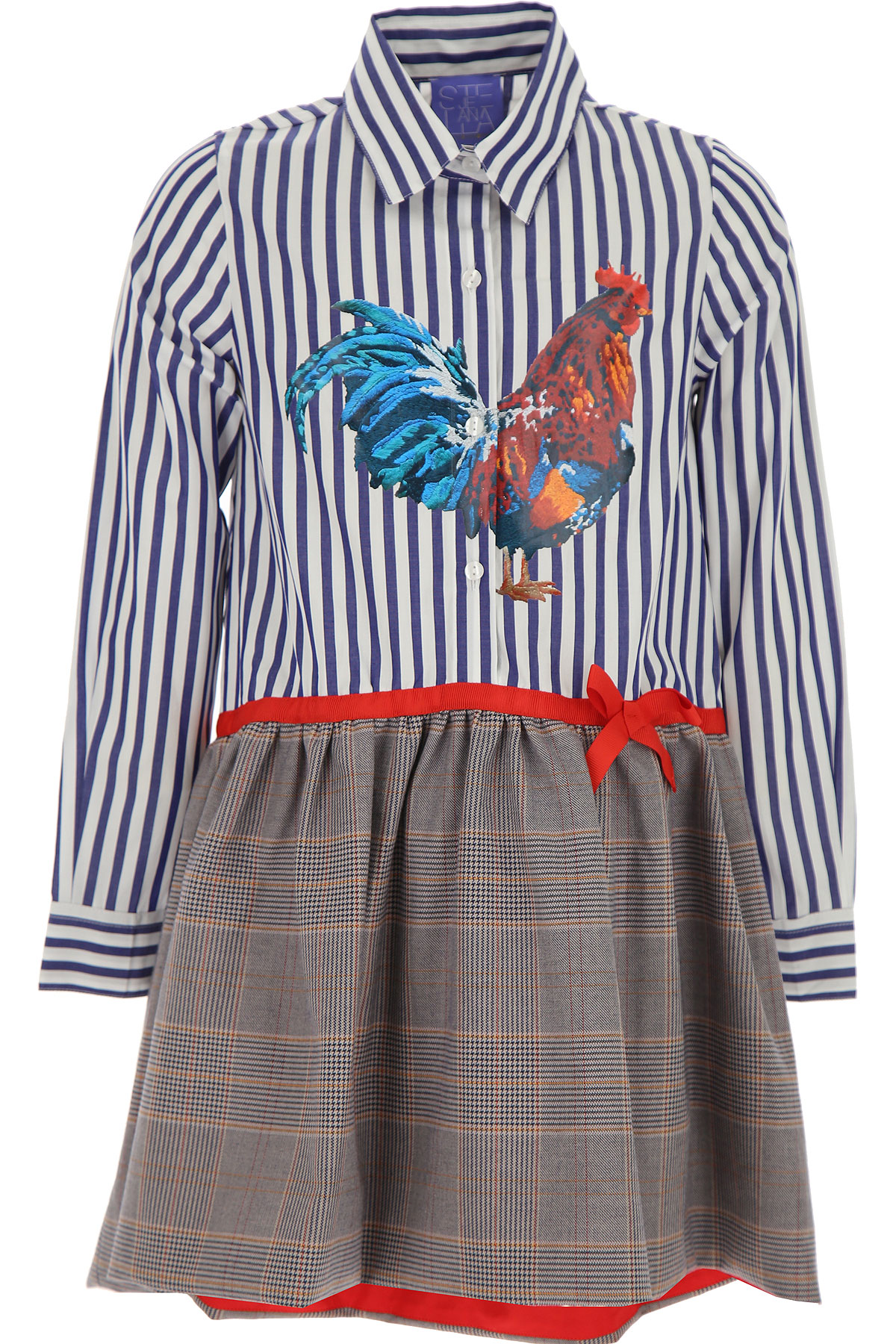 Stella Jean Kleid für Mädchen Günstig im Sale, Mehrfarbig, Polyester, 2017, 4Y 6Y 8Y