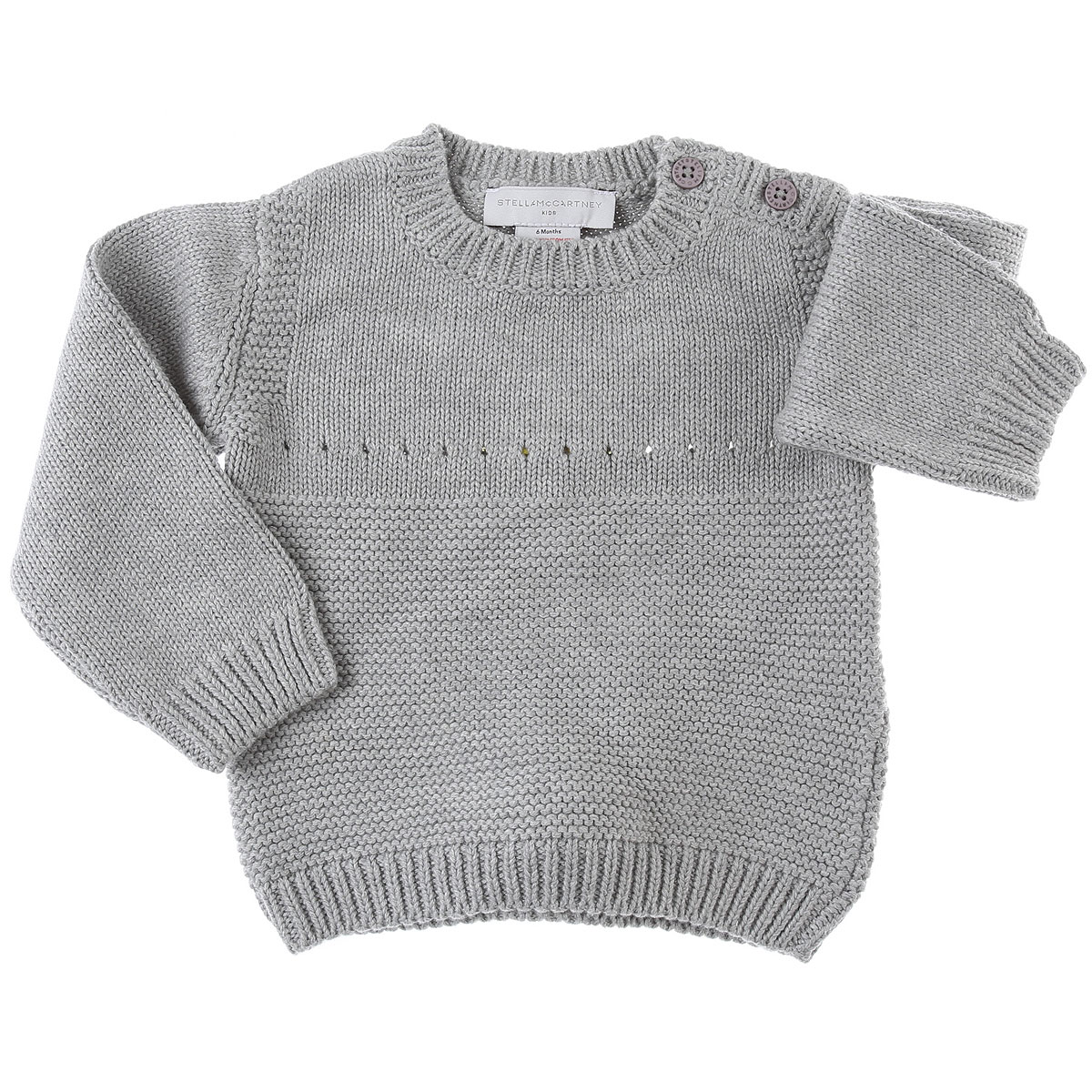 Stella McCartney Baby Pullover für Jungen Günstig im Sale, Grau, Baumwolle, 2017, 12 M 18M 3M 6M 9M