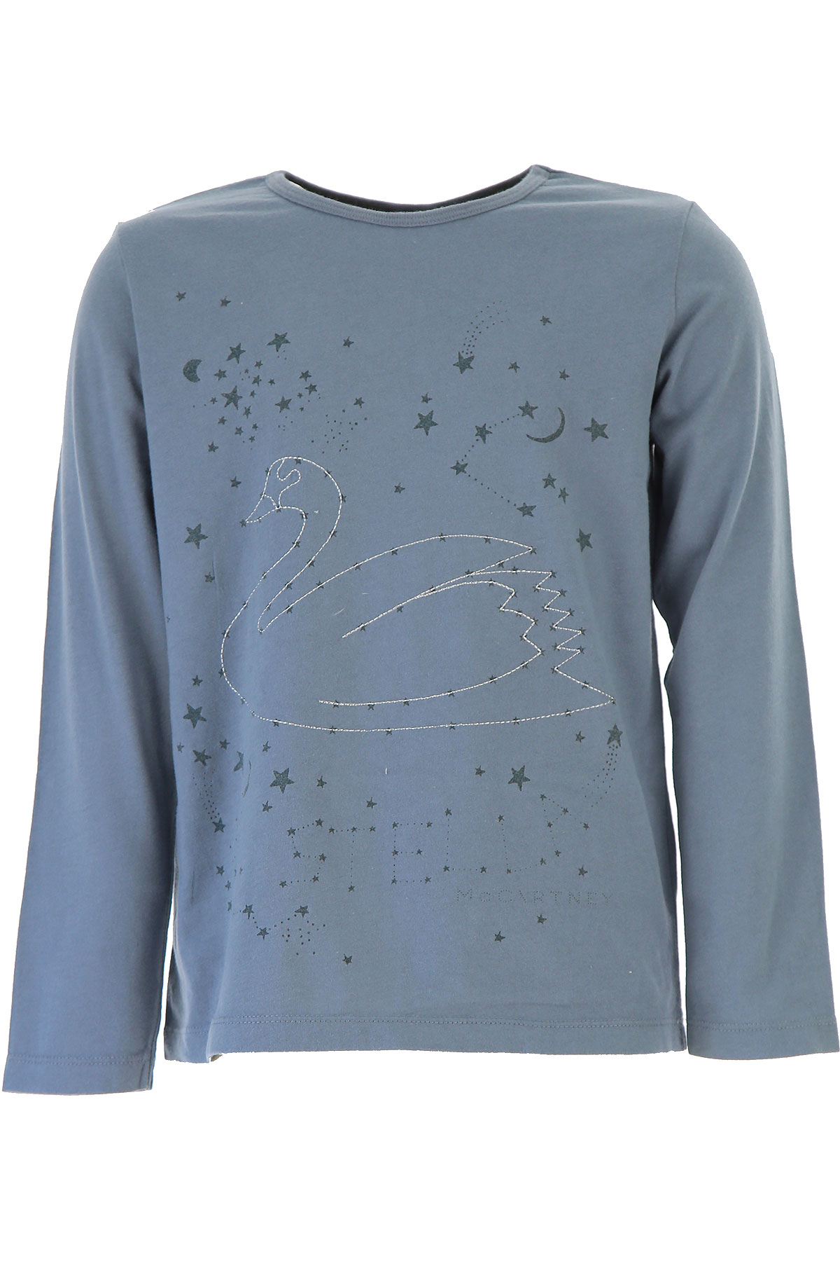 Stella McCartney Kinder T-Shirt für Mädchen Günstig im Outlet Sale, Blau, Baumwolle, 2017, 4Y 5Y