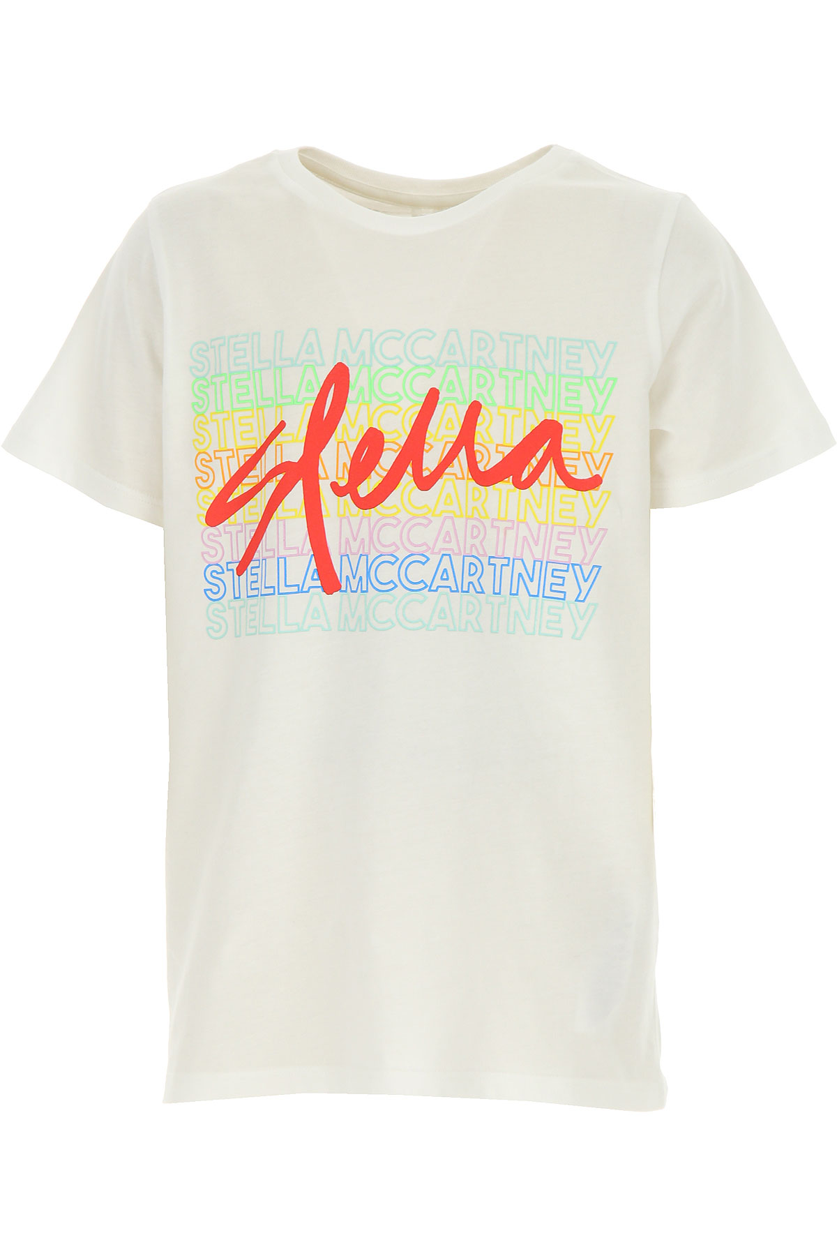 Stella McCartney Kinder T-Shirt für Mädchen Günstig im Outlet Sale, Weiss, Baumwolle, 2017, 6Y 8Y