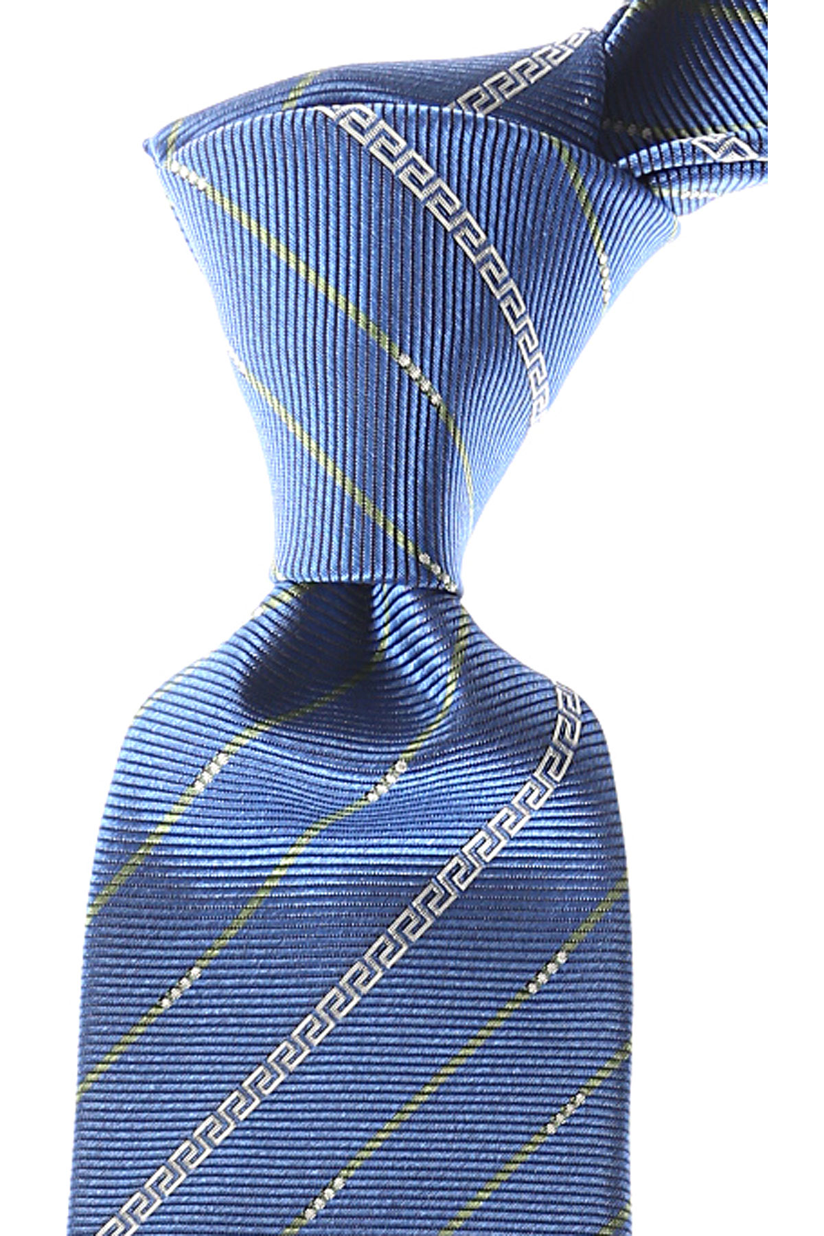 Cravates Gianni Versace , Bleu ciel clair, Soie, 2017