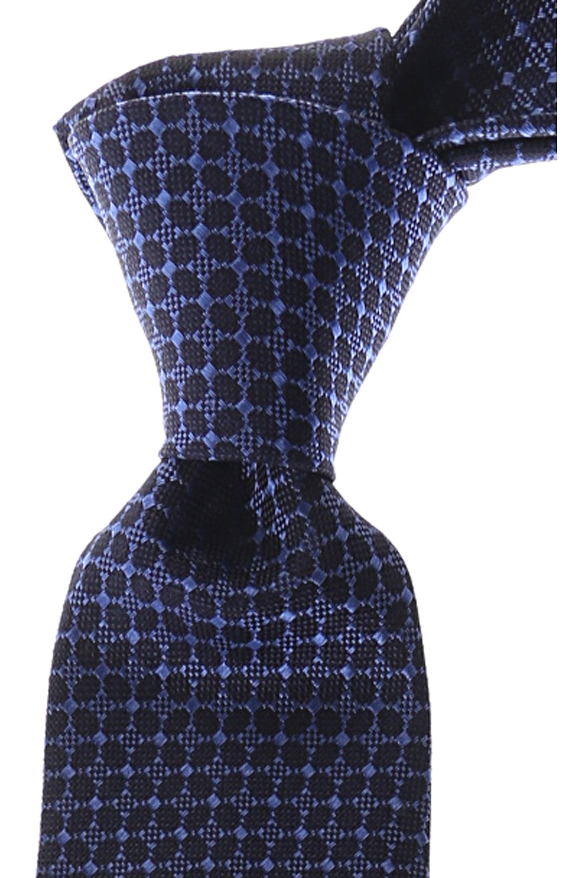 Cravates Gianni Versace , Bleu marine foncé, Soie, 2017