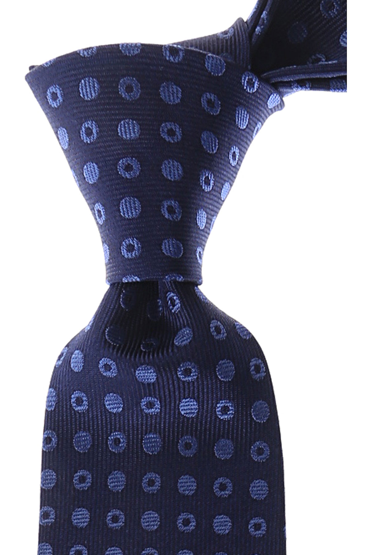 Cravates Gianni Versace , Bleu nuit, Soie, 2017