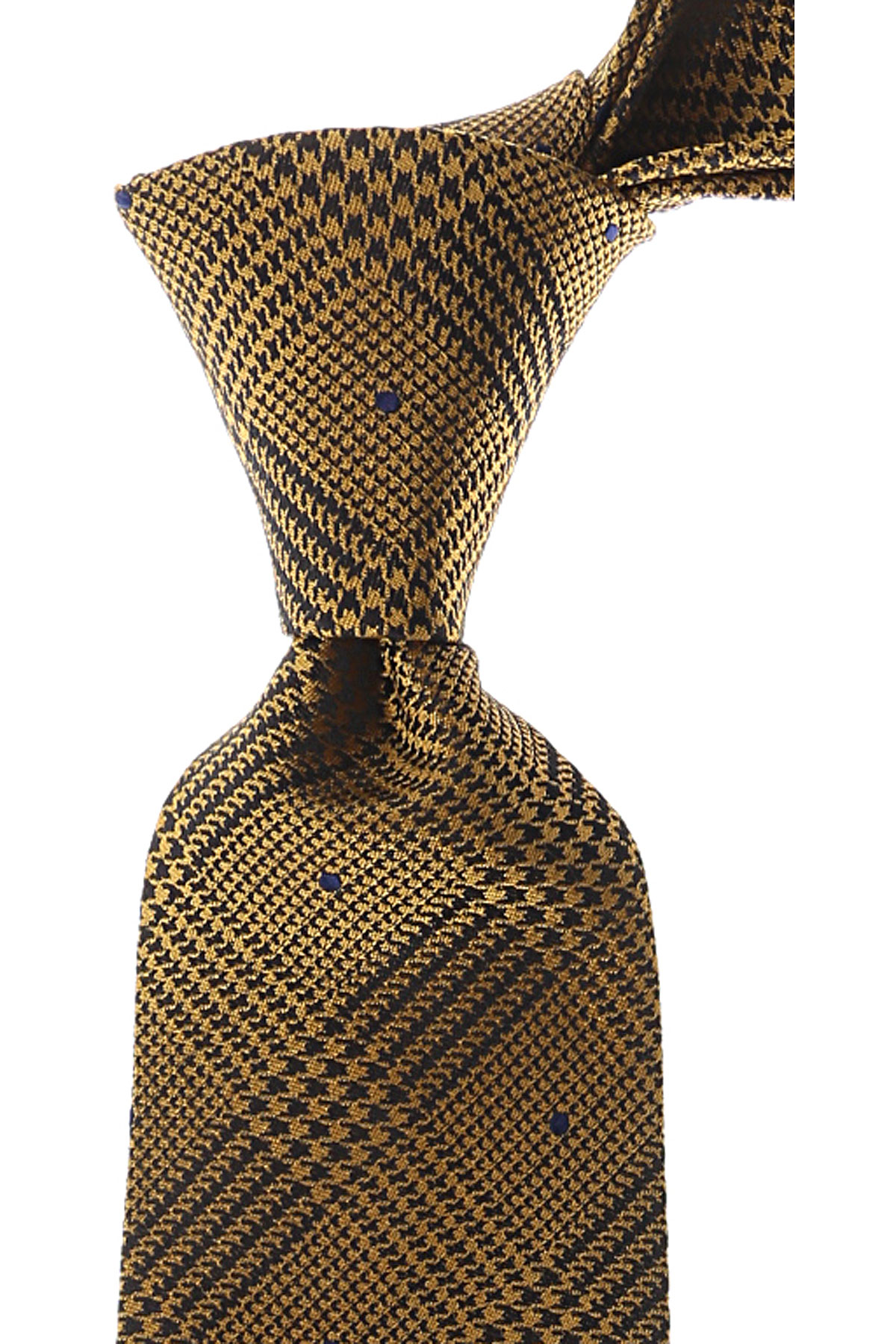 Cravates Gianni Versace , Jaune foncé, Soie, 2017