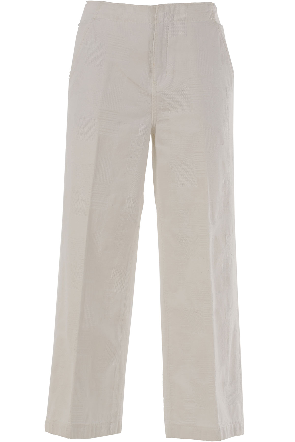Tory Burch Pantalon Femme Outlet, Blanc, Coton, 2017, 40 41