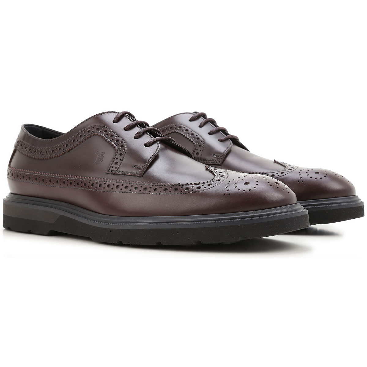 Tod's Chaussure Brogue , Bordeaux, Cuir, 2017, 39.5 41 42 42.5 43 44.5