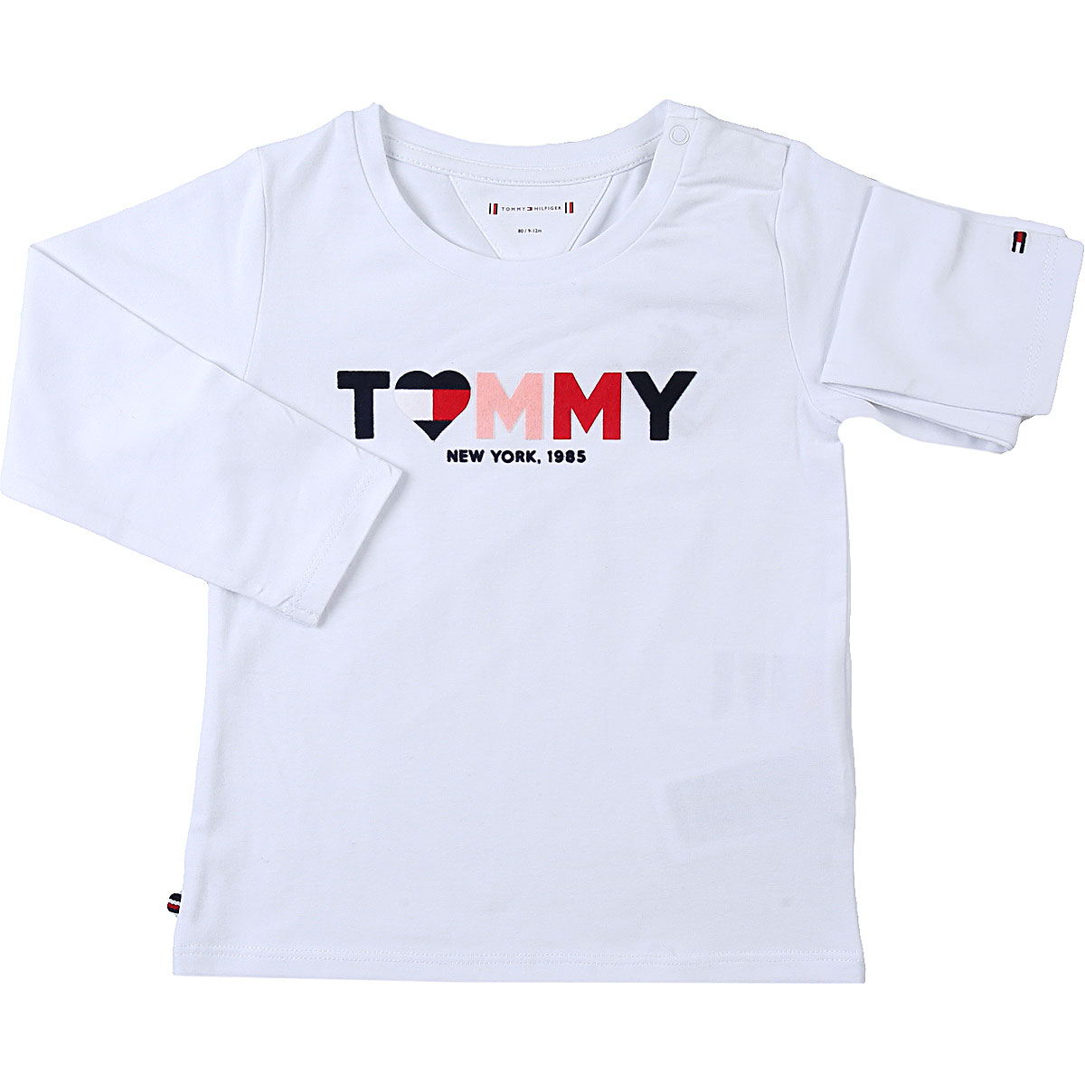 Tommy Hilfiger Baby T-Shirt für Jungen Günstig im Sale, Weiss, Baumwolle, 2017, 12 M 18M 2Y 3M 6M 9M