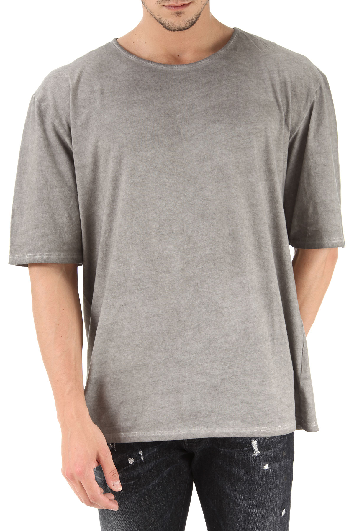 Unconditional T-shirt Homme Outlet, Gris, Coton, 2017, L S XL