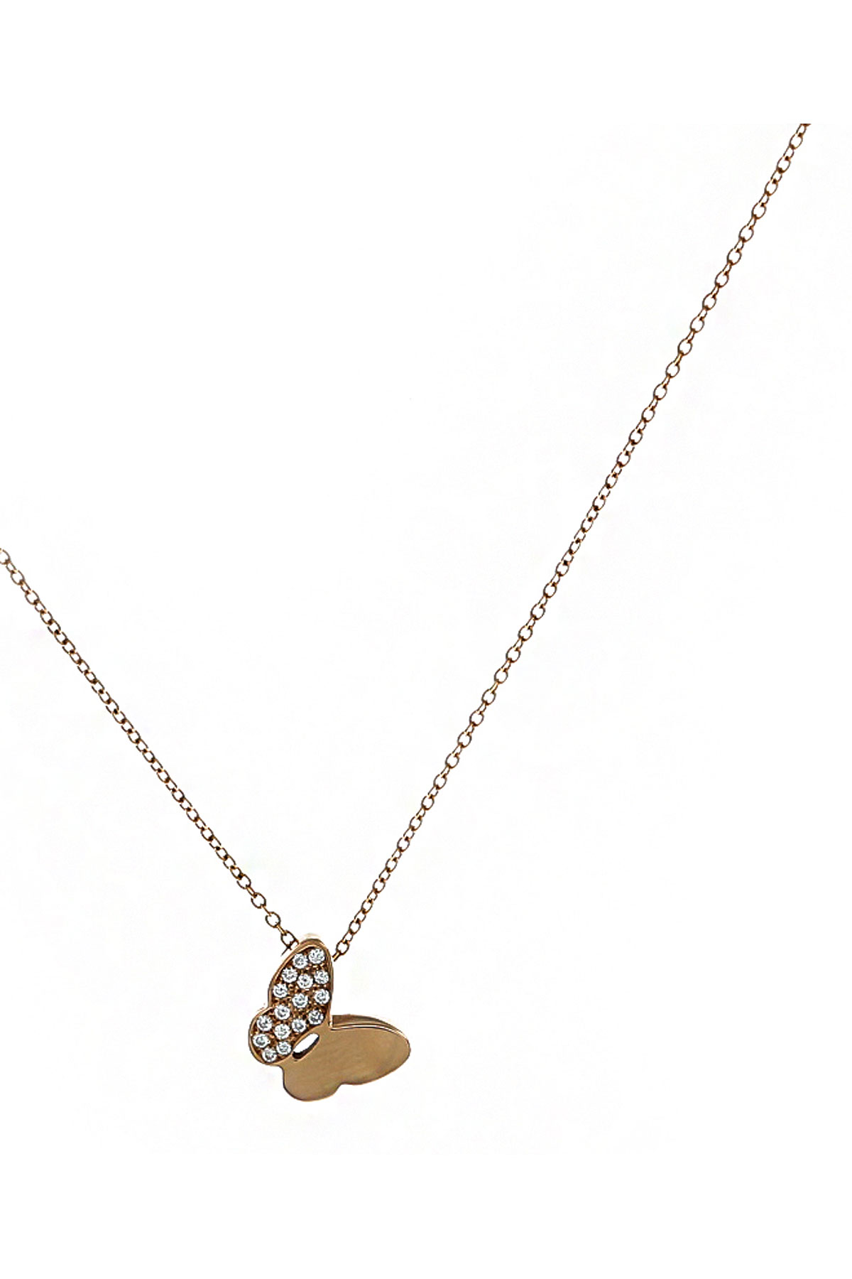 Italian Finest Jewelry Halskette für Damen, Rosengold, !8 Kt Rosengold, 2017