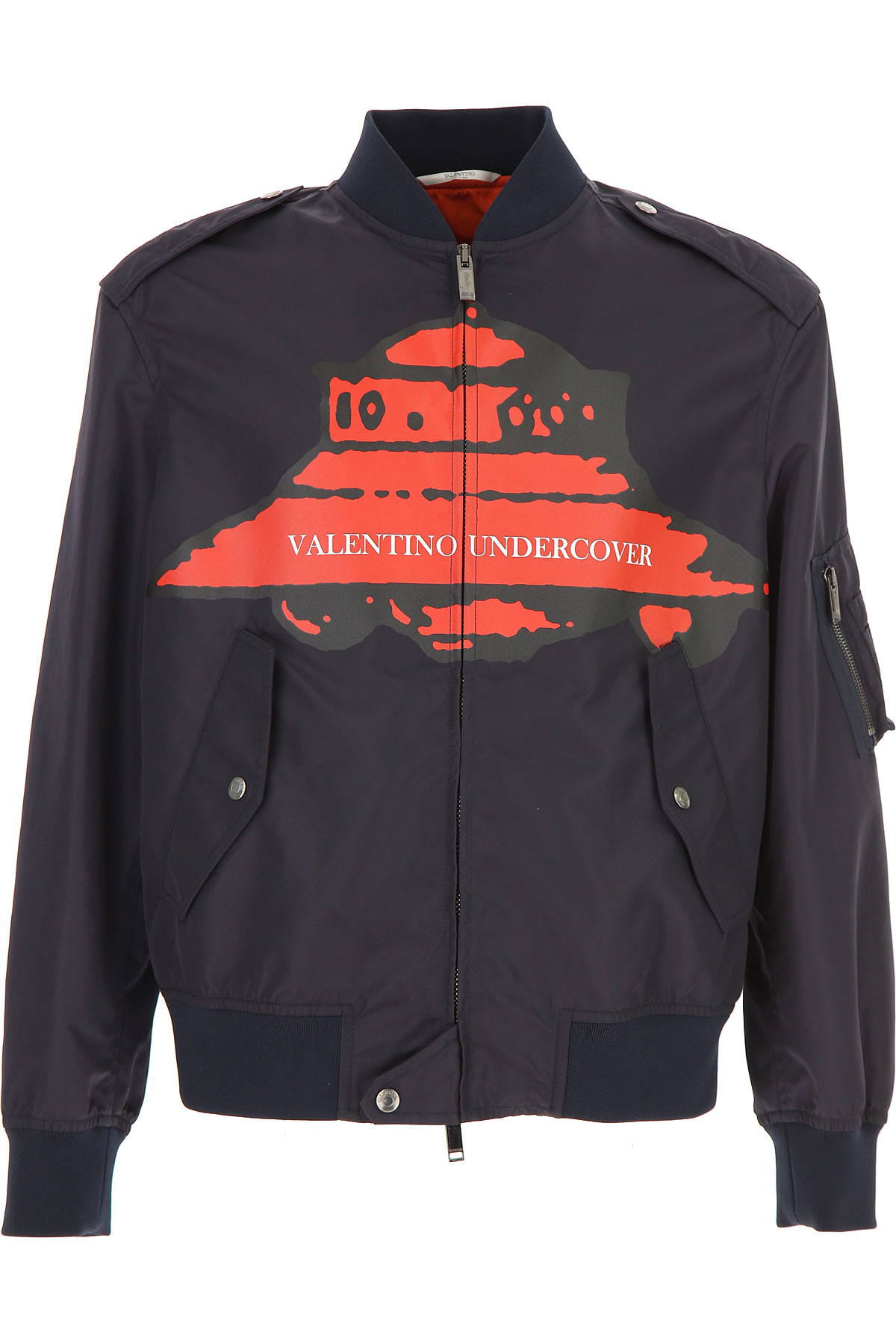 Valentino Jacke für Herren Günstig im Sale, Dunkel Marineblau, Polyamid, 2017, L M S XXL