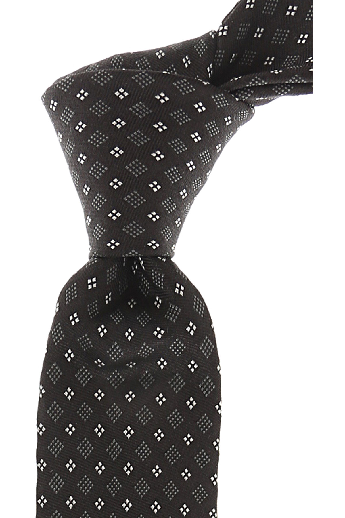 Cravates Valentino , Noir, Soie, 2017