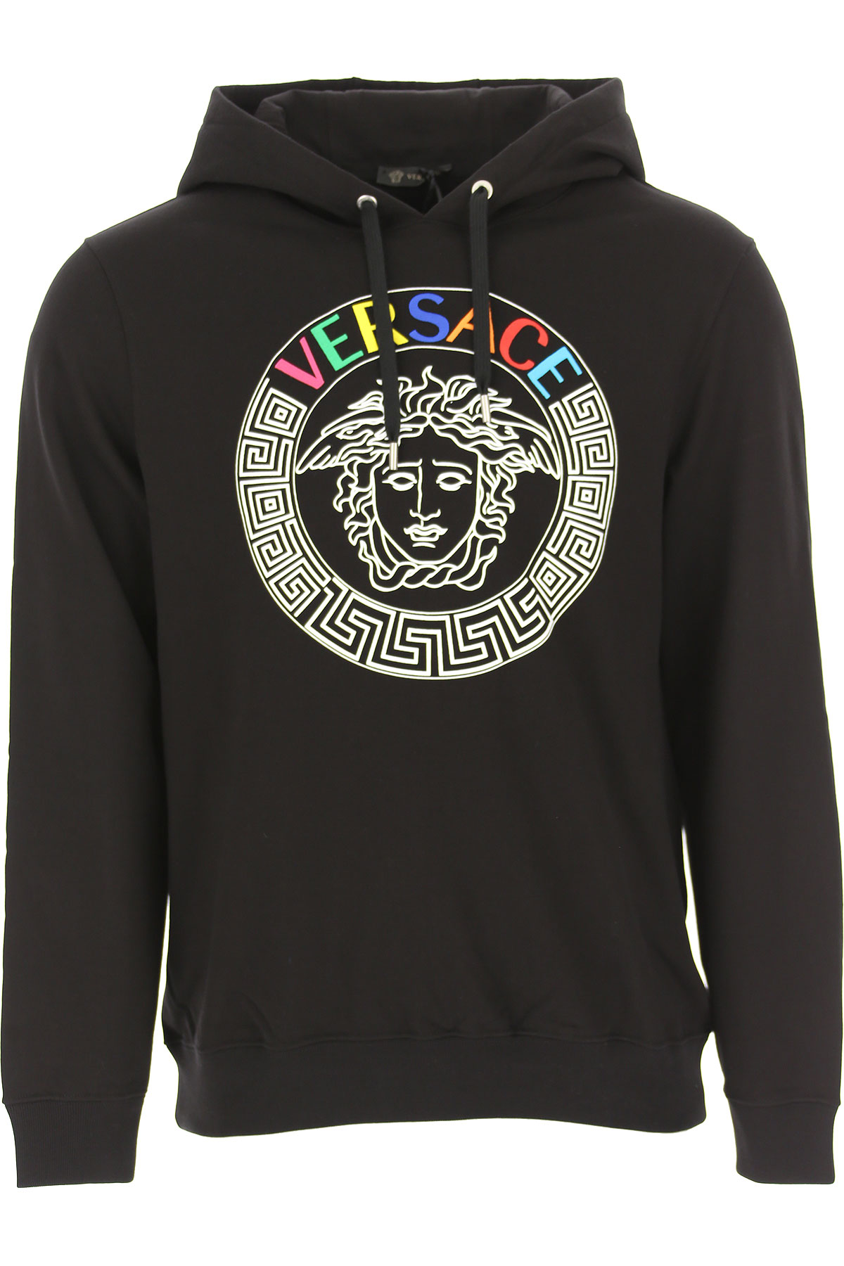 Versace Sweatshirt für Herren, Kapuzenpulli, Hoodie, Sweats Günstig im Sale, Schwarz, Baumwolle, 2017, L M S